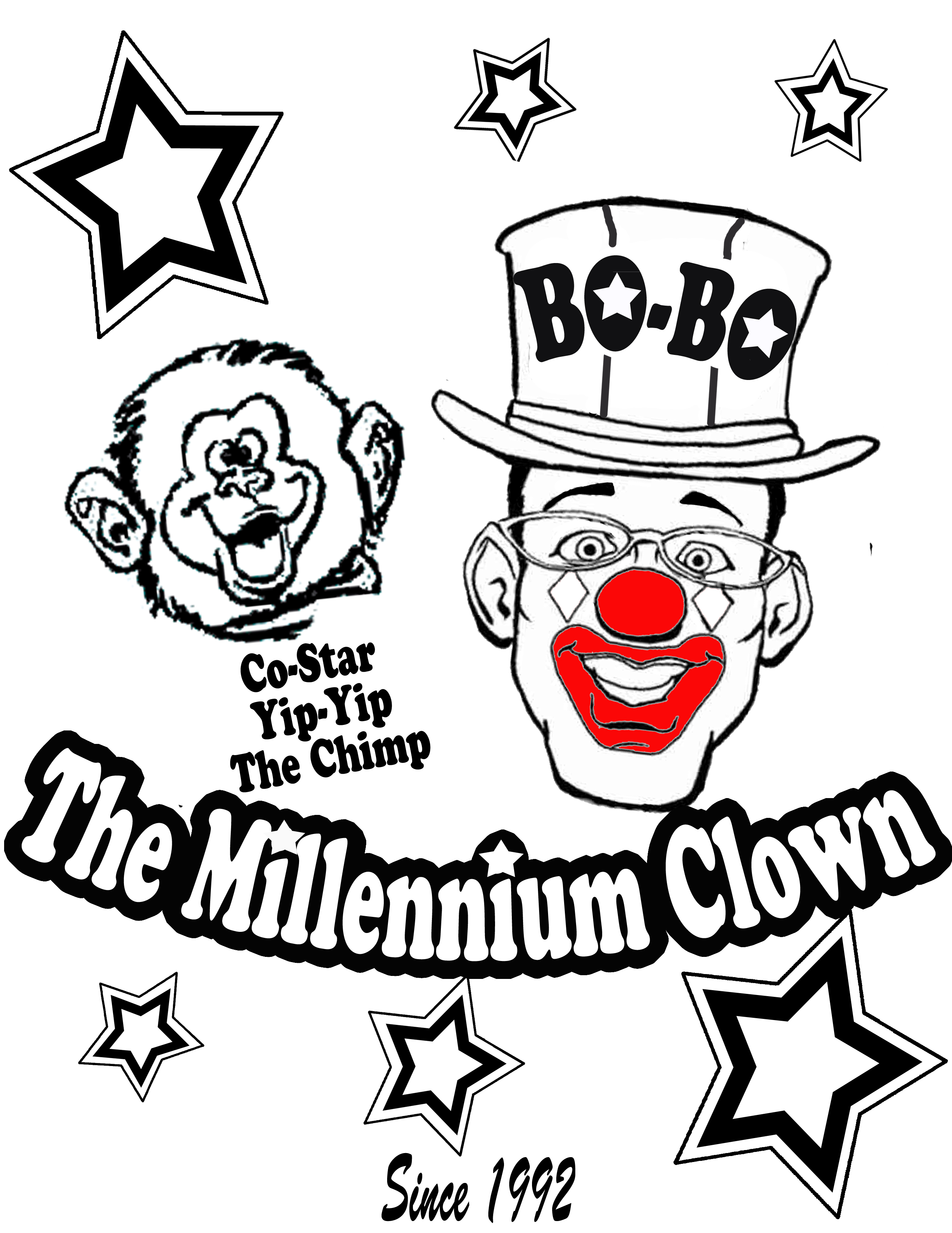 Coloring Pages Bo Bo The Millennium Clown
