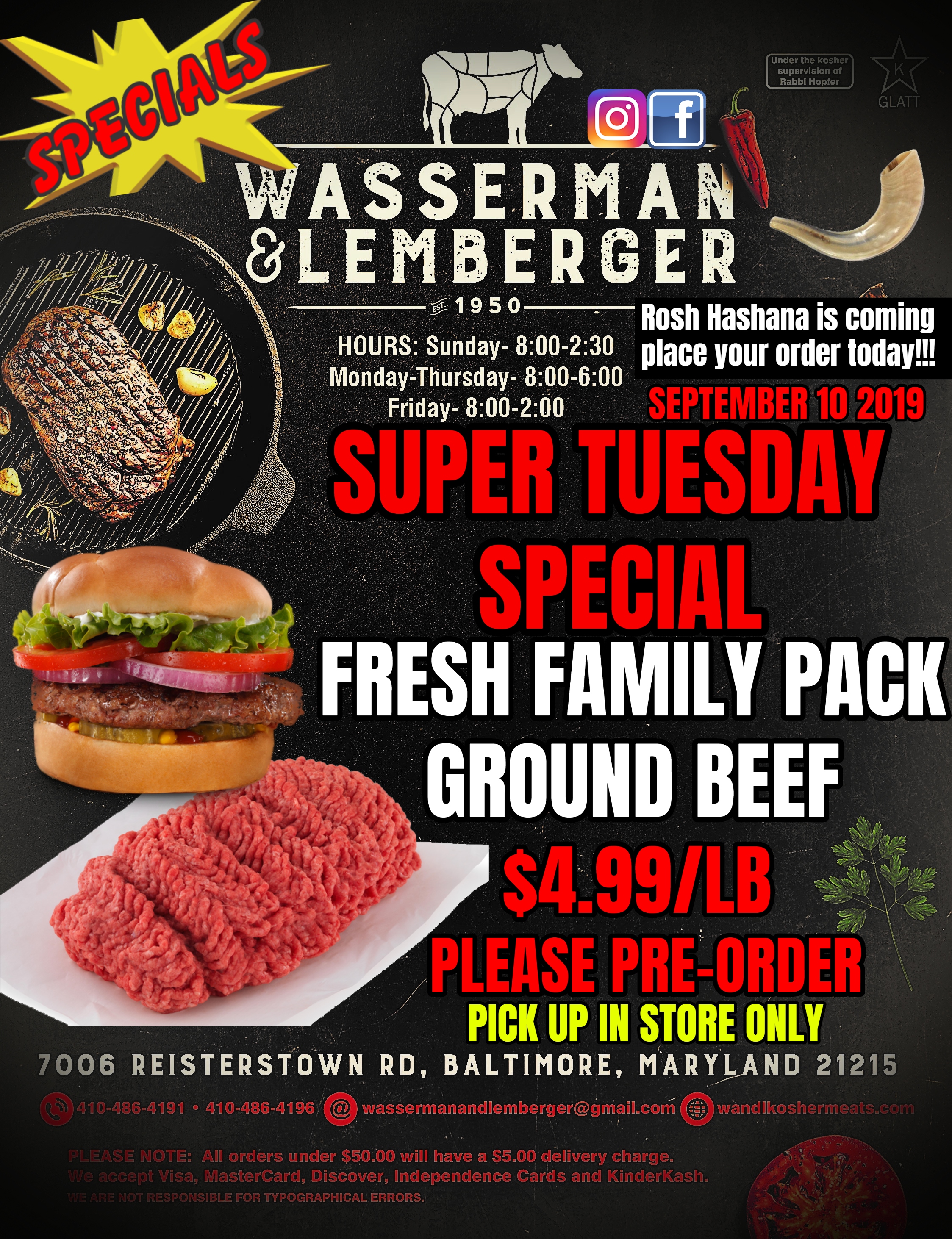 WASSERMAN & LEMBERGER Butcher Baltimore, Maryland