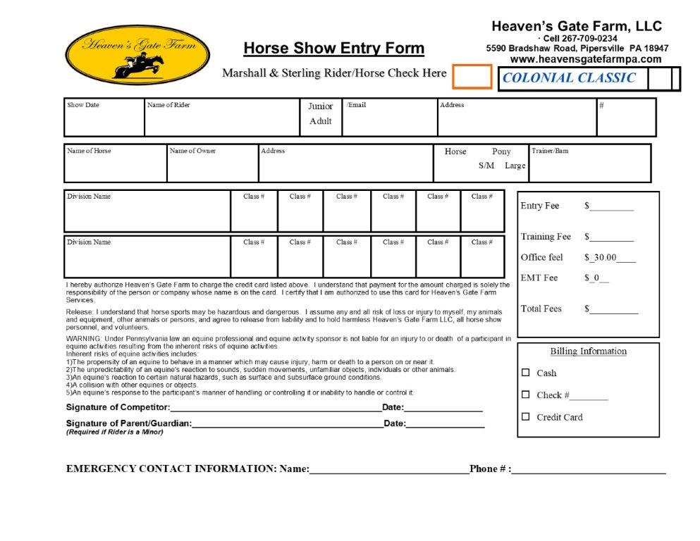 Horse shows