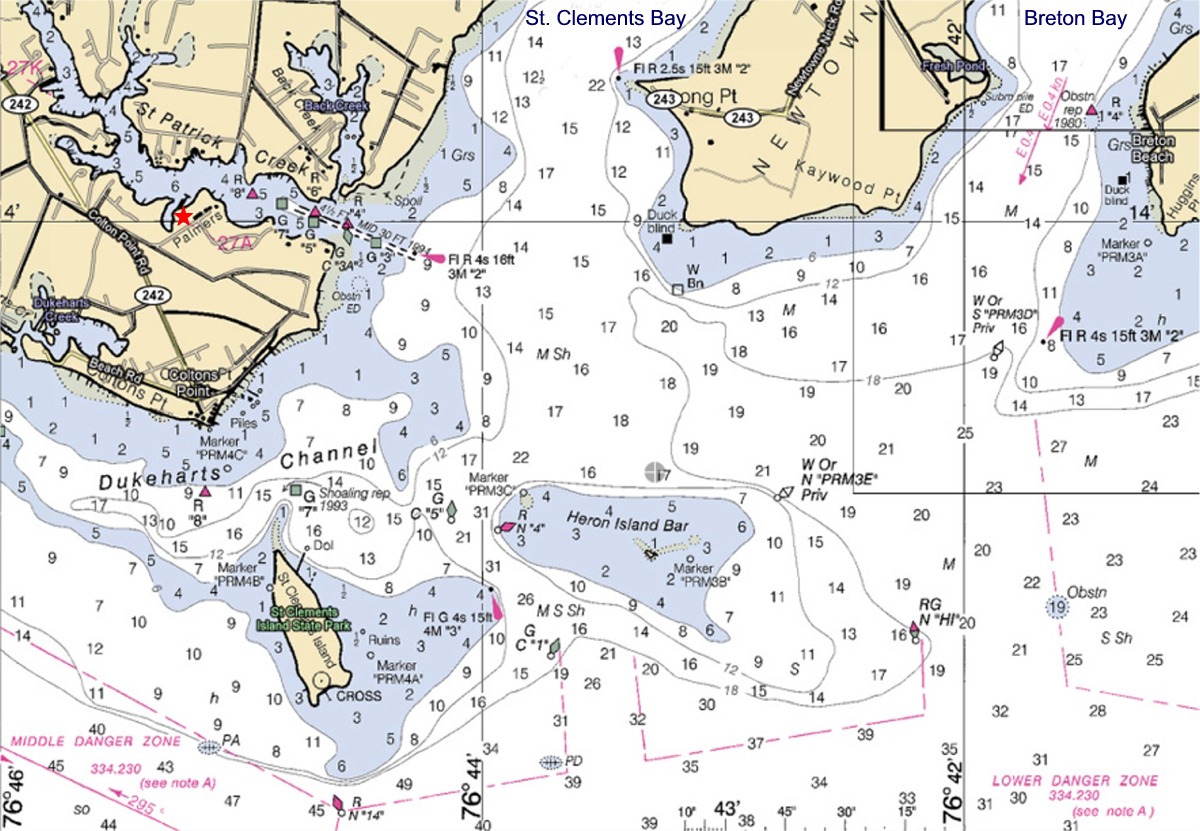 Charts, Potomac River Navigation | Cather Marine Inc.