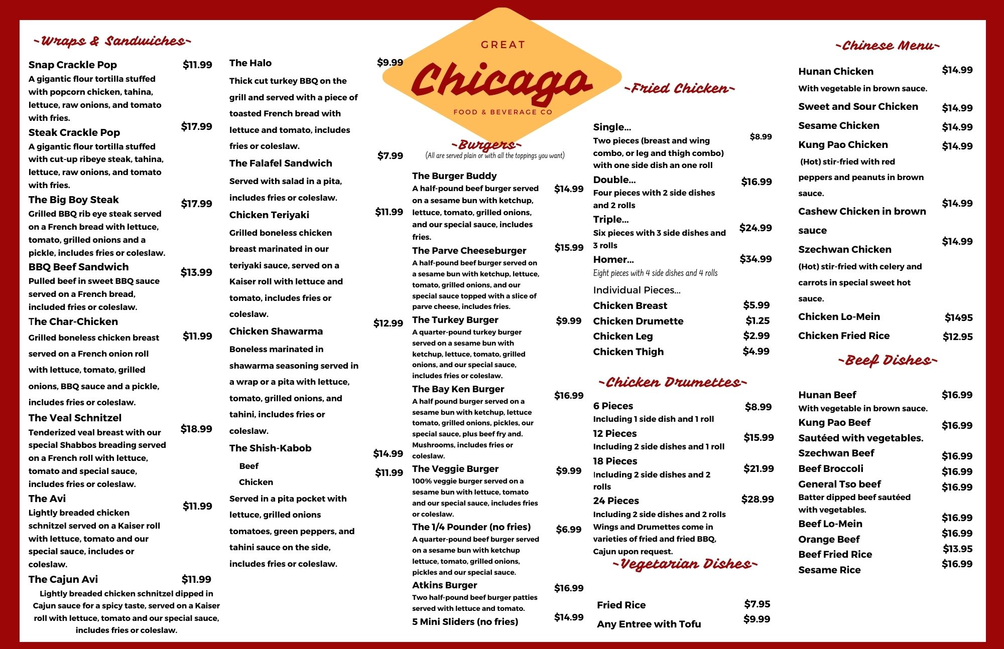 Fare Chicago Menu.pdf The Great Chicago