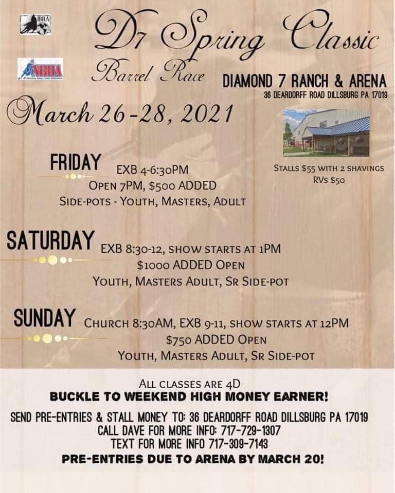 Show Schedule | Maryland/Delaware Nbha Show Schedule | Maryland/Delaware Nbha