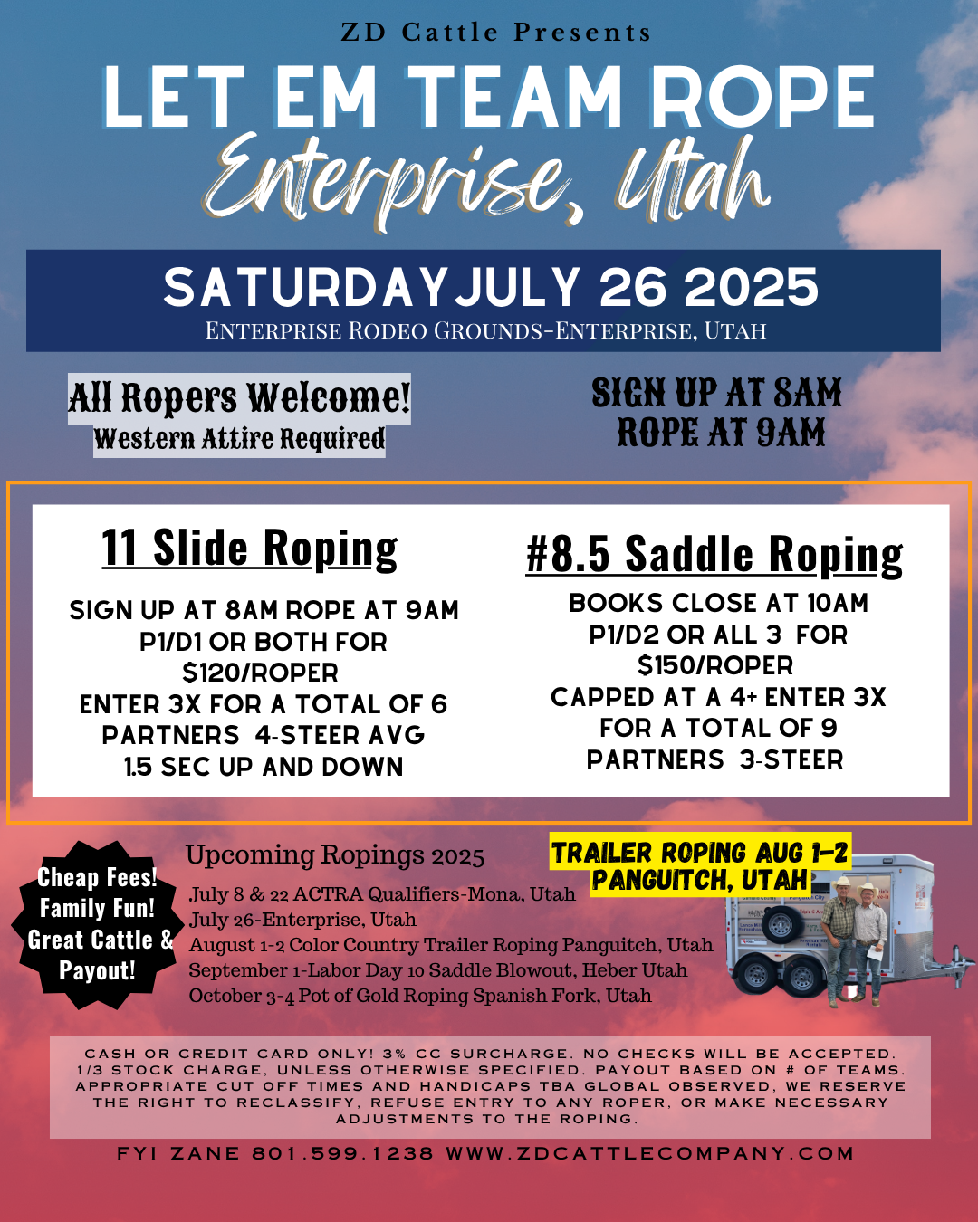 ZD Team Roping - ZD Cattle & Events