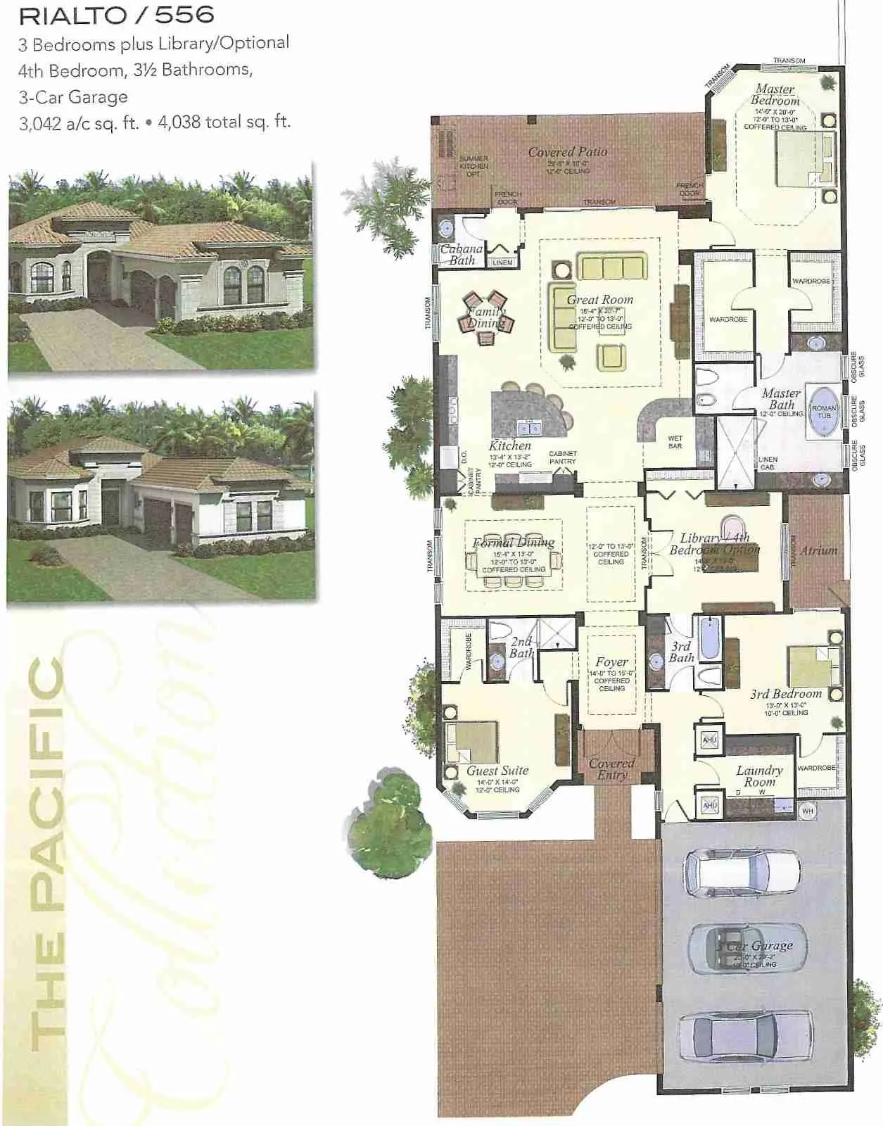 Seven Bridges Rialto historical floor-plan scan