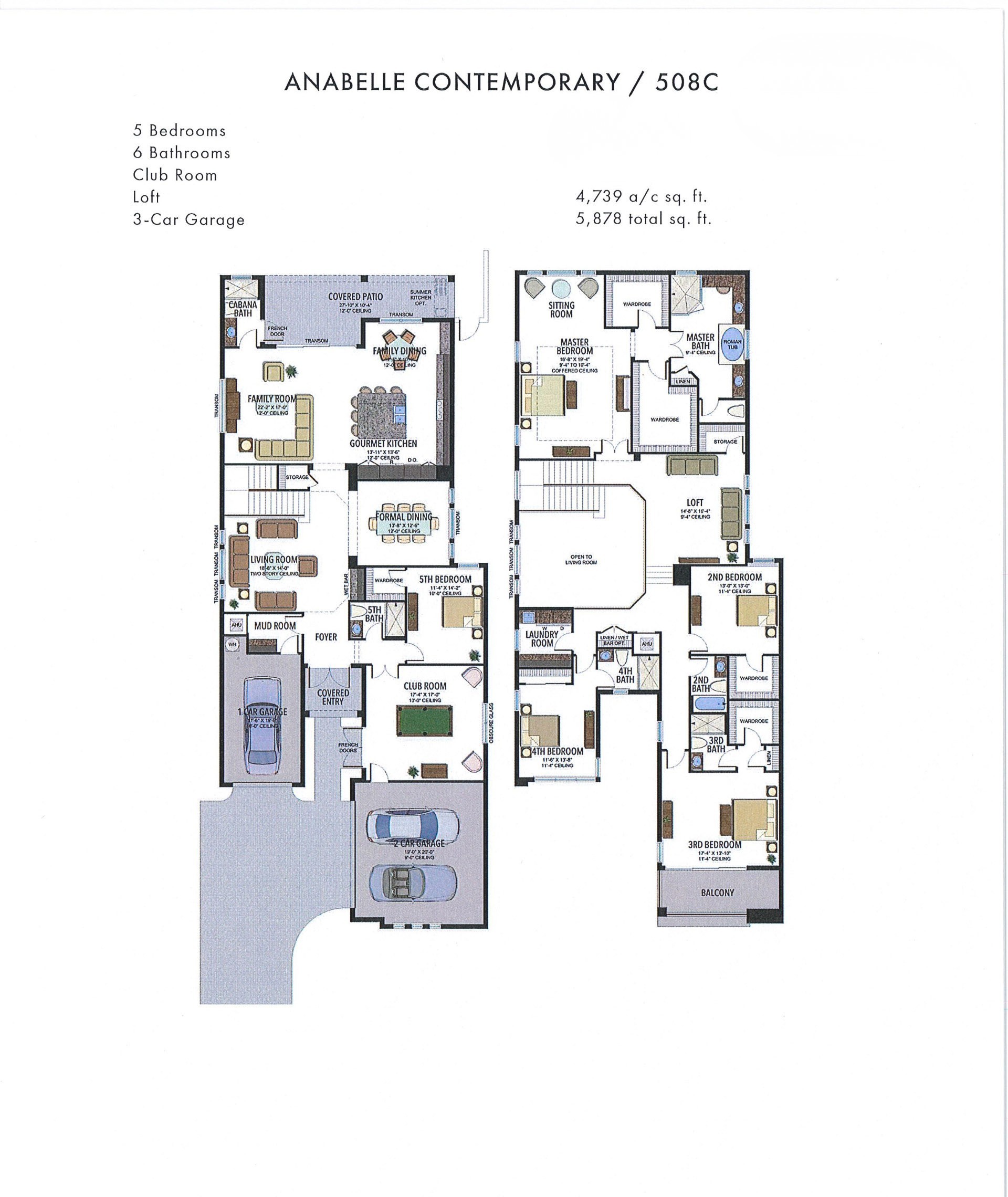 Boca Bridges Anabelle — Contemporary — historical plan sheet