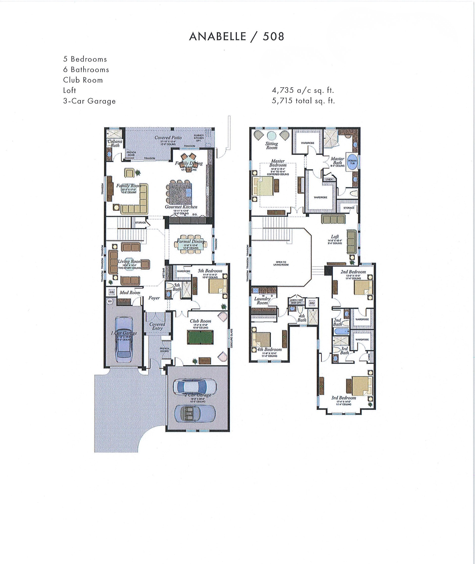 Boca Bridges Anabelle — Mediterranean / Transitional — historical plan sheet