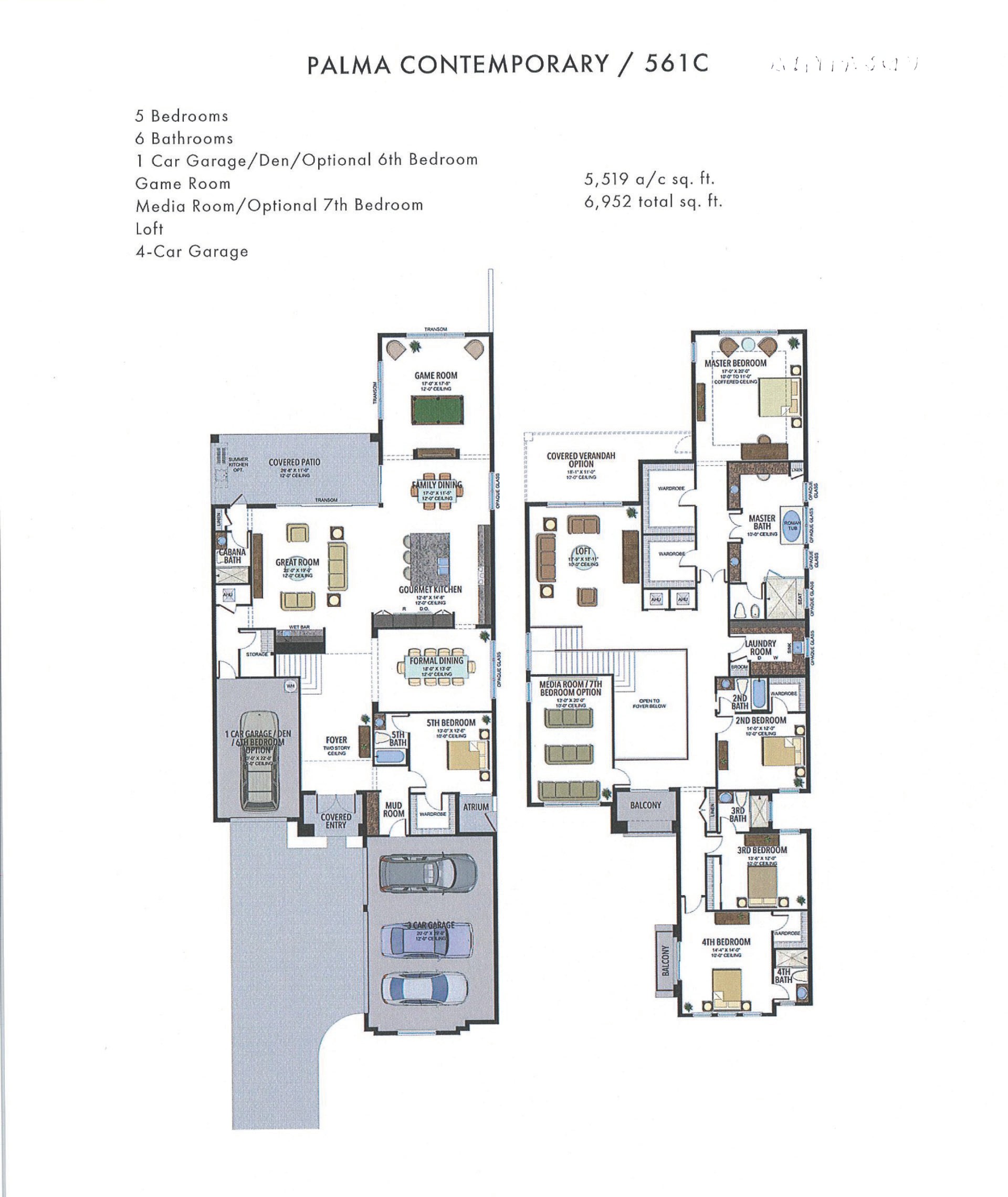 Boca Bridges Palma — Contemporary — historical plan sheet