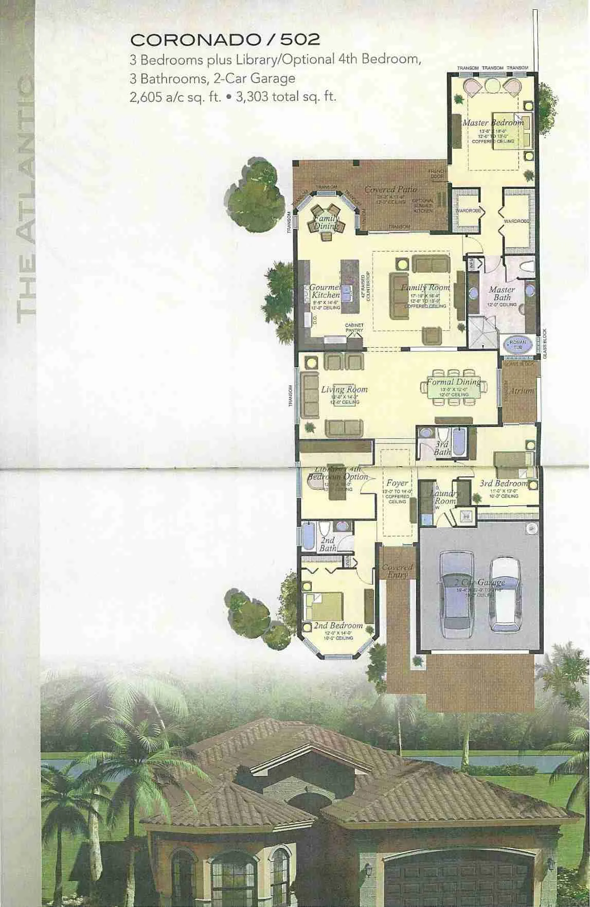 The Bridges Coronado historical floor-plan drawing