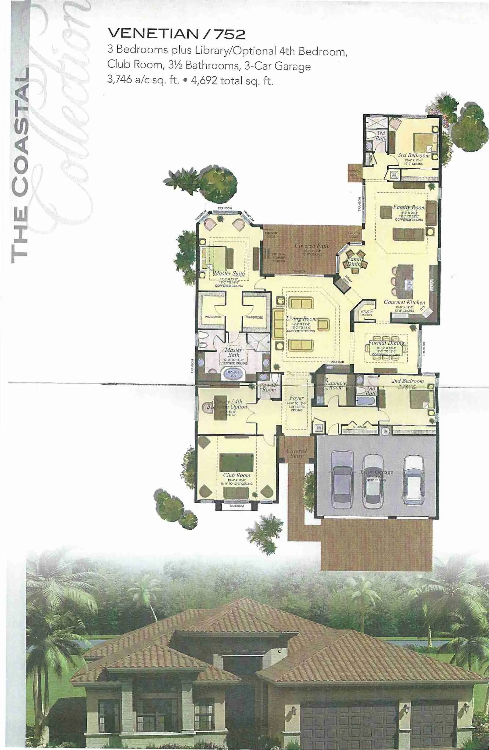 The Bridges Venetian historical floor-plan drawing
