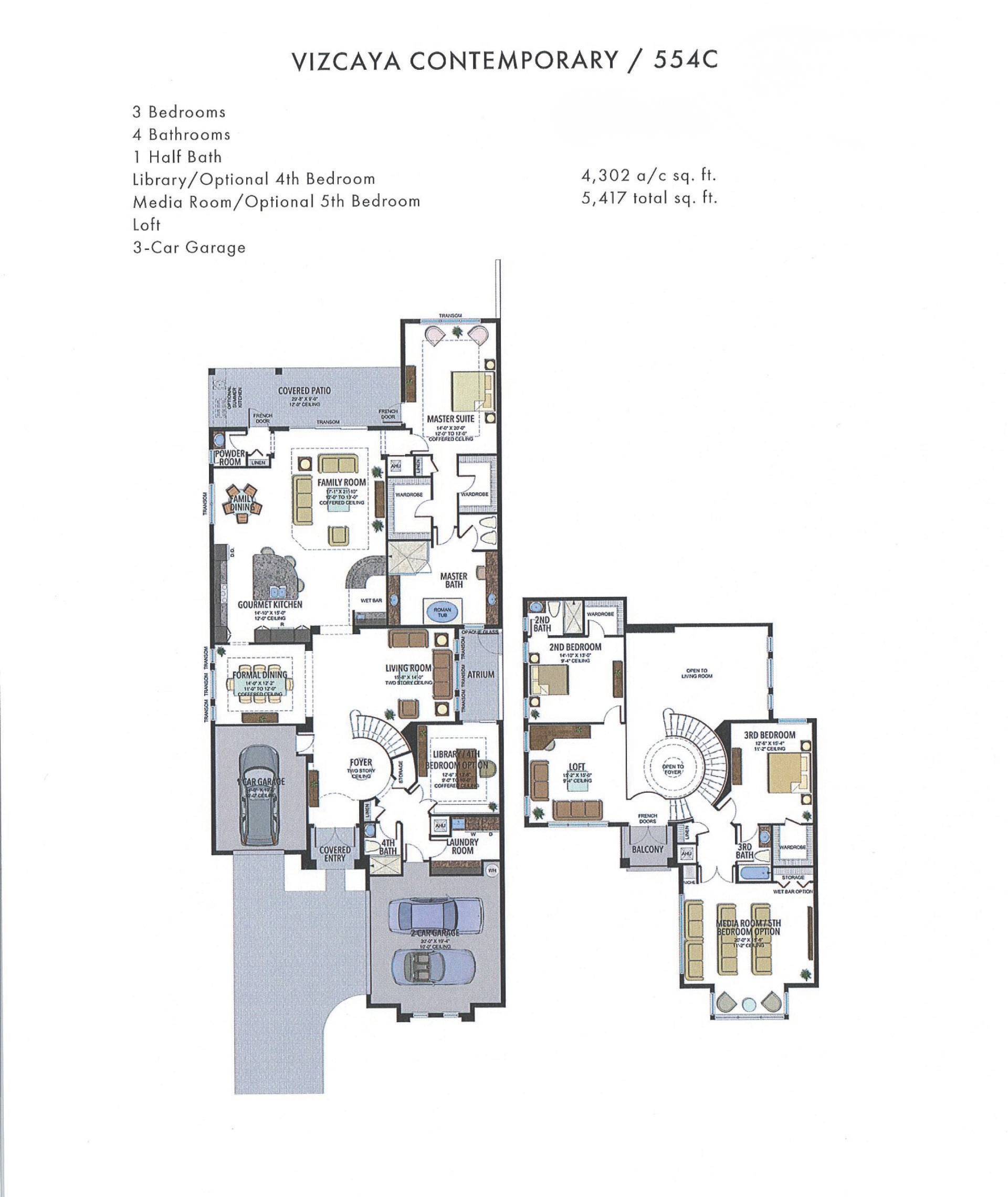 Boca Bridges Vizcaya — Contemporary — historical plan sheet
