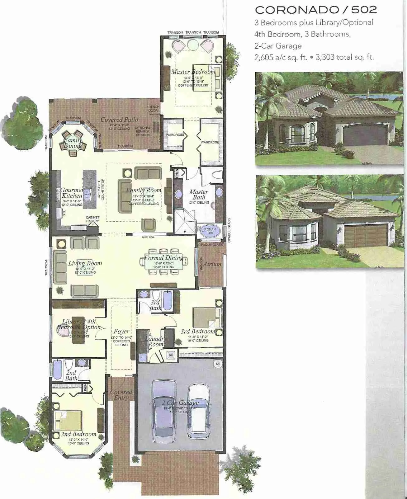 Seven Bridges Coronado historical floor-plan scan