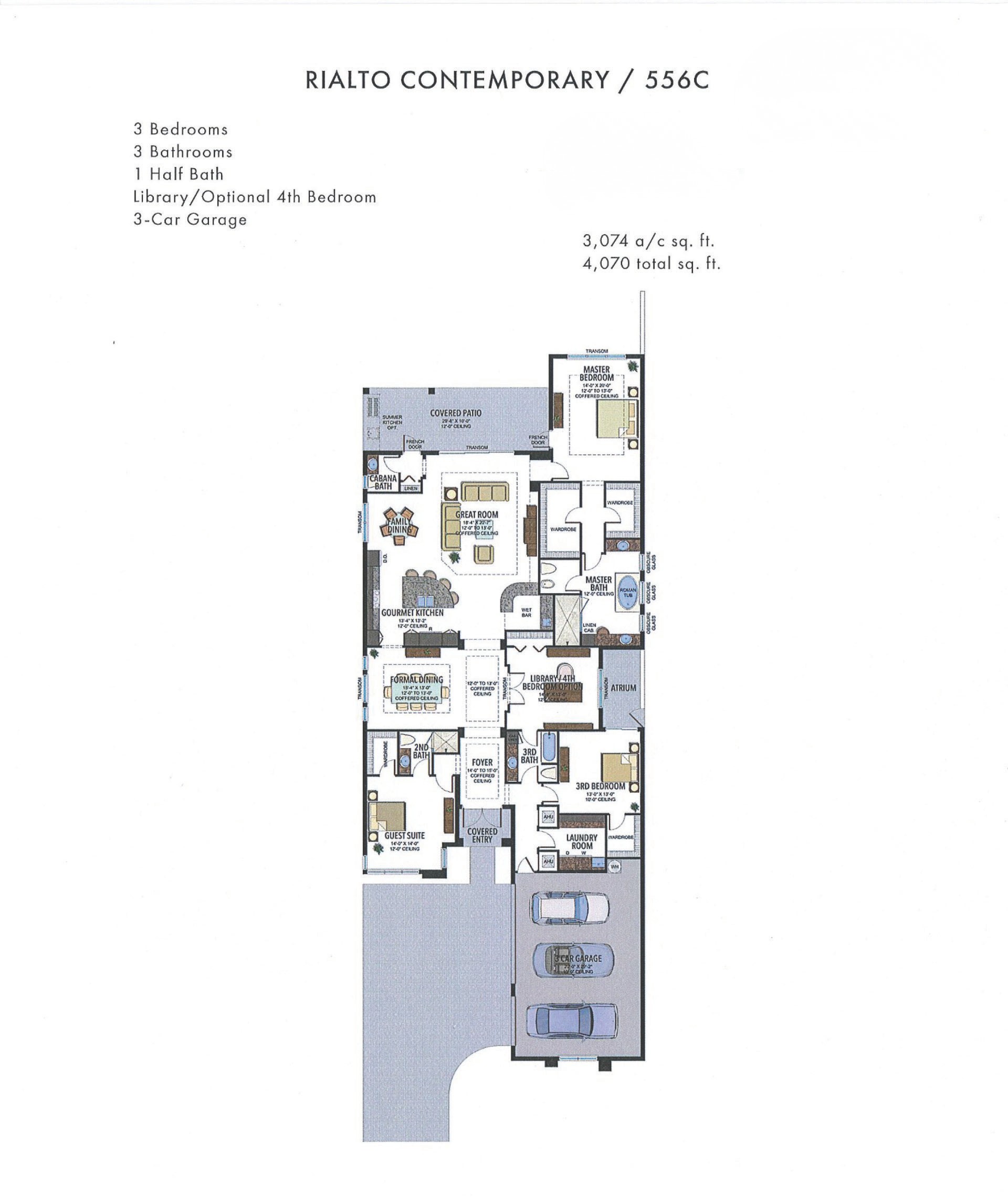 Boca Bridges Rialto — Contemporary — historical plan sheet