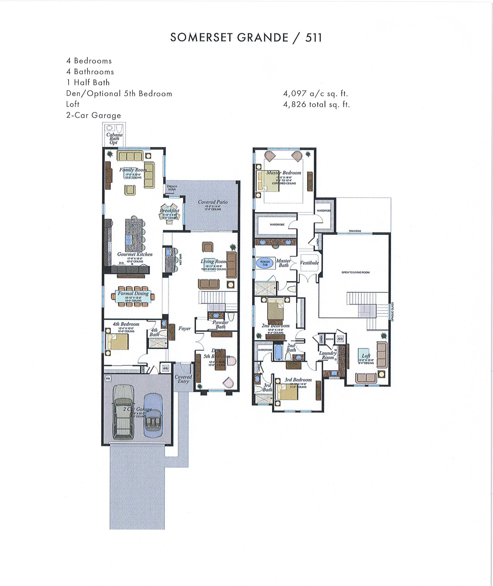 Boca Bridges Somerset Grande — Mediterranean / Transitional — historical plan sheet