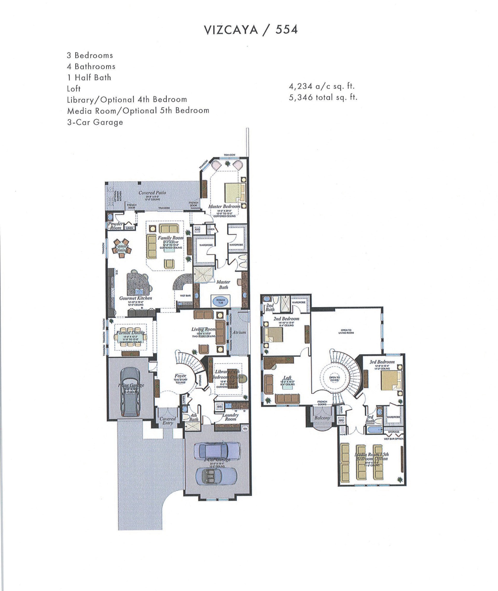 Boca Bridges Vizcaya — Mediterranean / Transitional — historical plan sheet