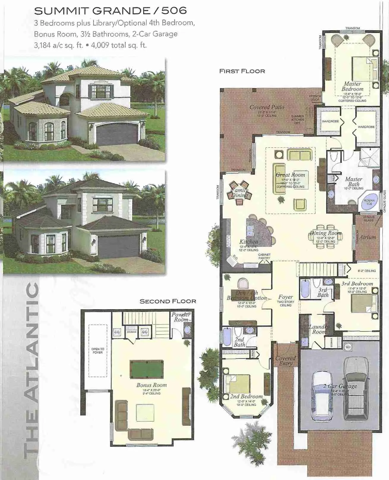 Seven Bridges Summit Grande historical floor-plan scan
