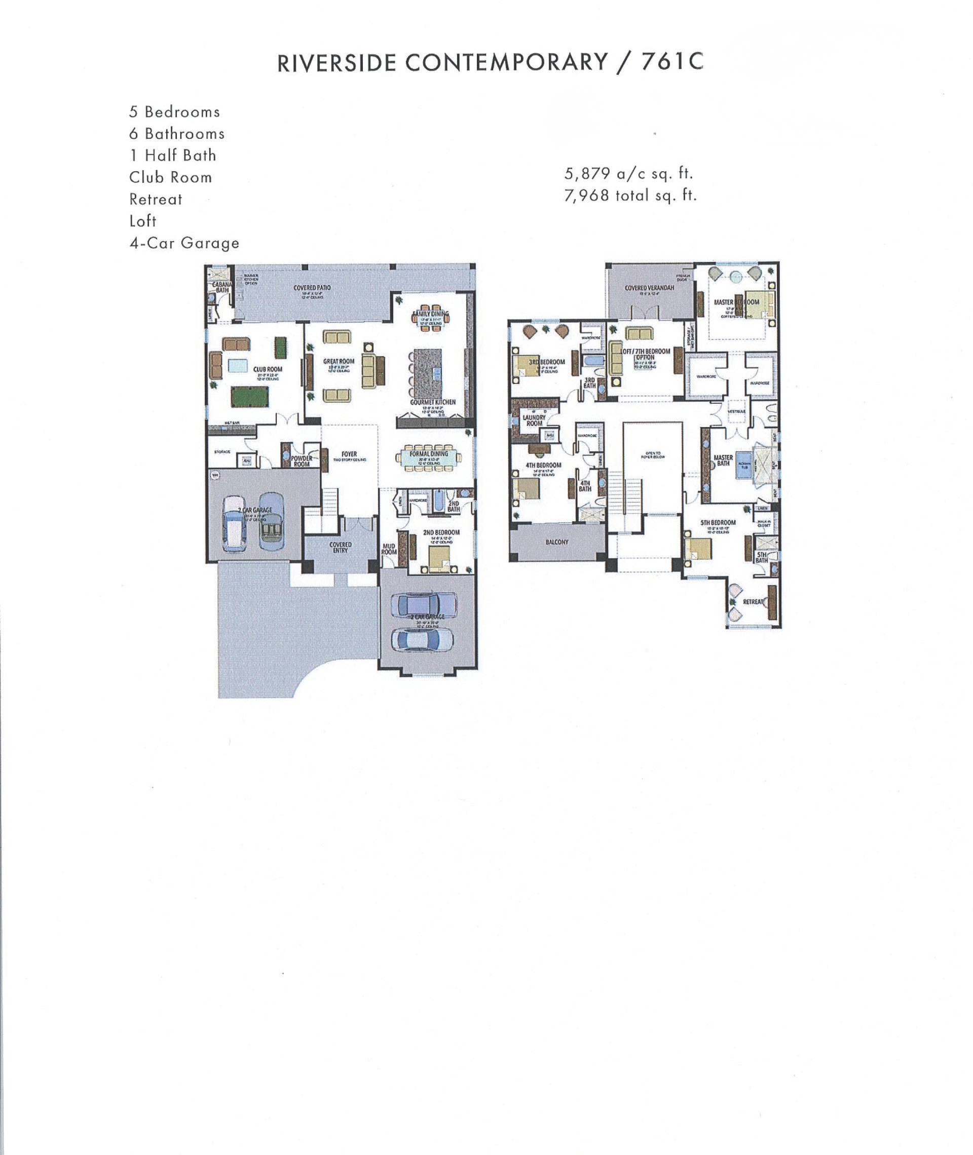 Boca Bridges Riverside — Contemporary — historical plan sheet