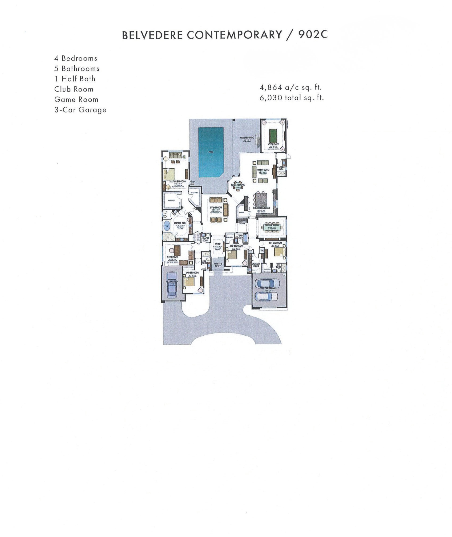Boca Bridges Belvedere — Contemporary — historical plan sheet
