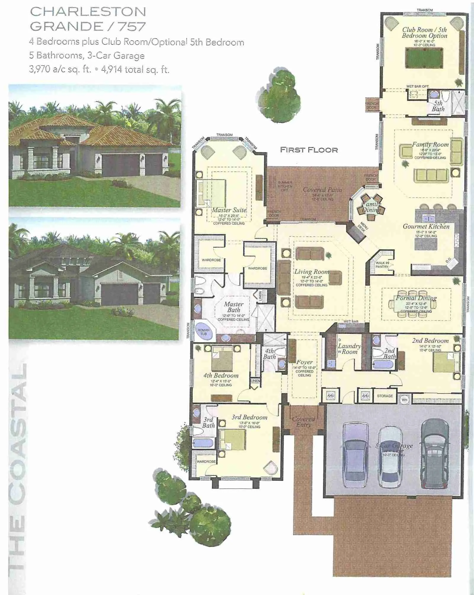 Seven Bridges Charleston Grande historical floor-plan scan