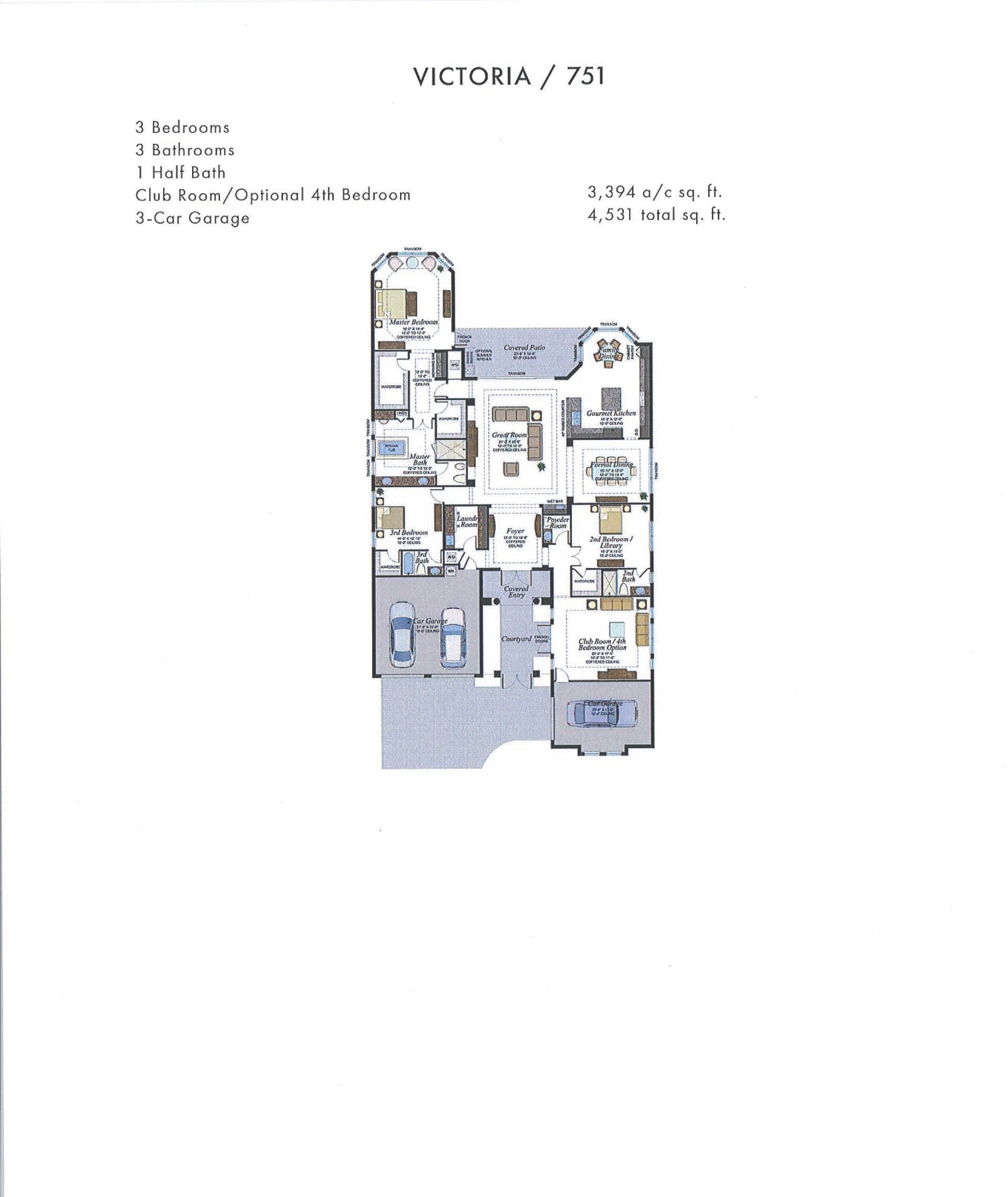 Boca Bridges Victoria — Mediterranean / Transitional — historical plan sheet