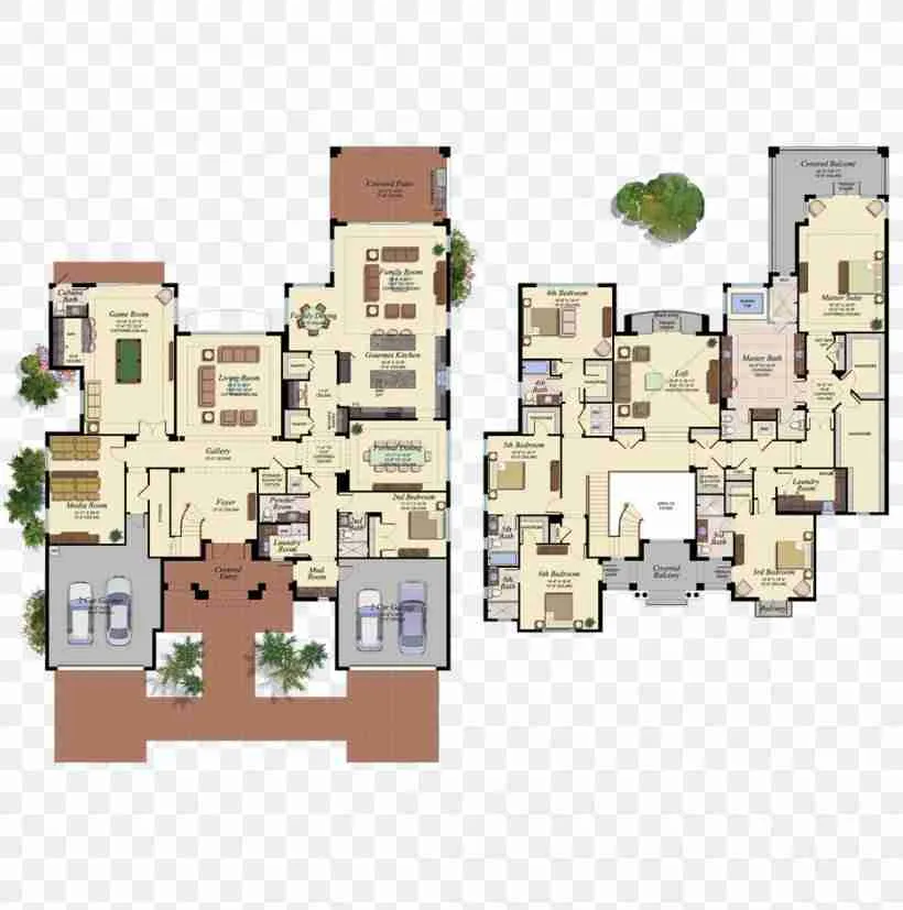 The Bridges Palazzo historical floor-plan drawing
