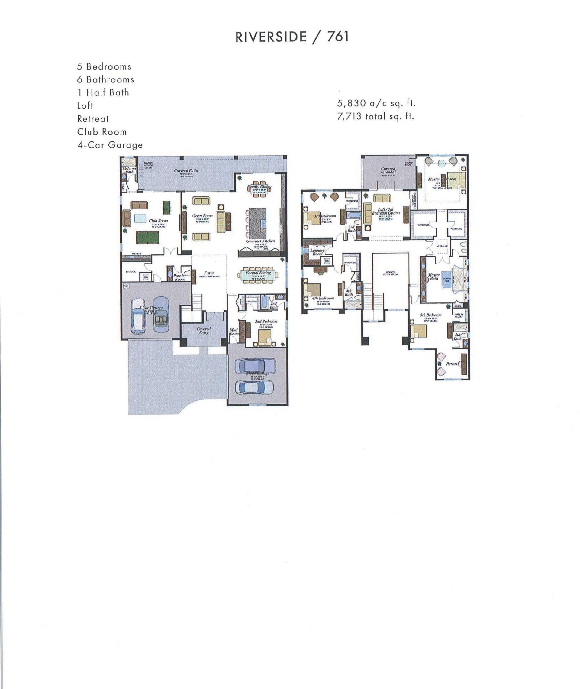 Boca Bridges Riverside — Mediterranean / Transitional — historical plan sheet