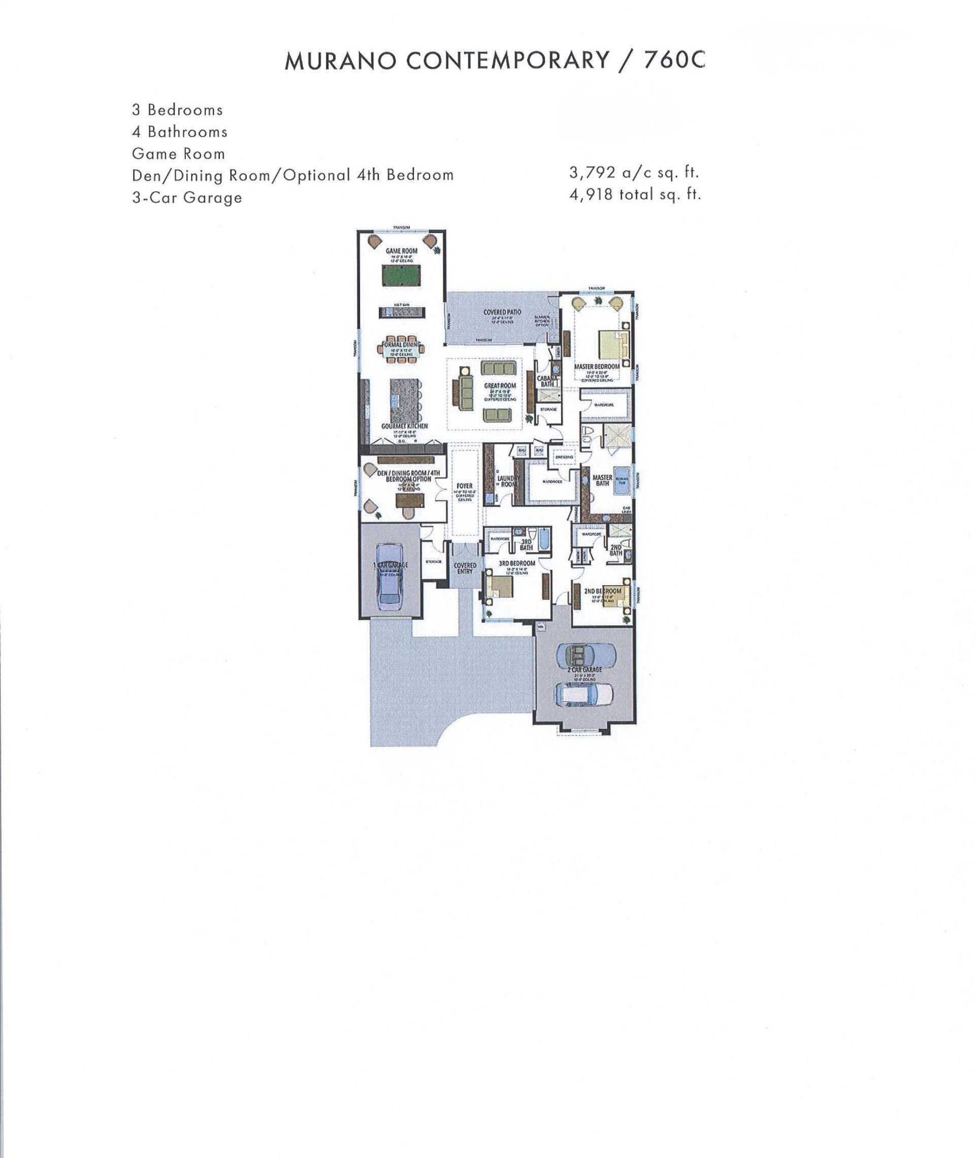 Boca Bridges Murano — Contemporary — historical plan sheet