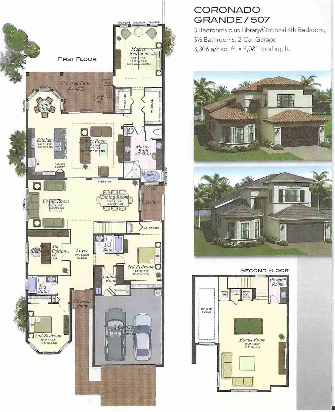 Seven Bridges Coronado Grande historical floor-plan scan