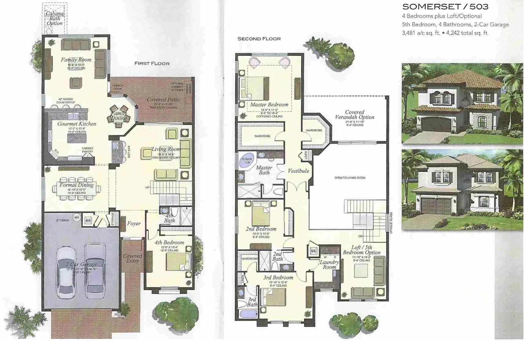 Seven Bridges Somerset historical floor-plan scan