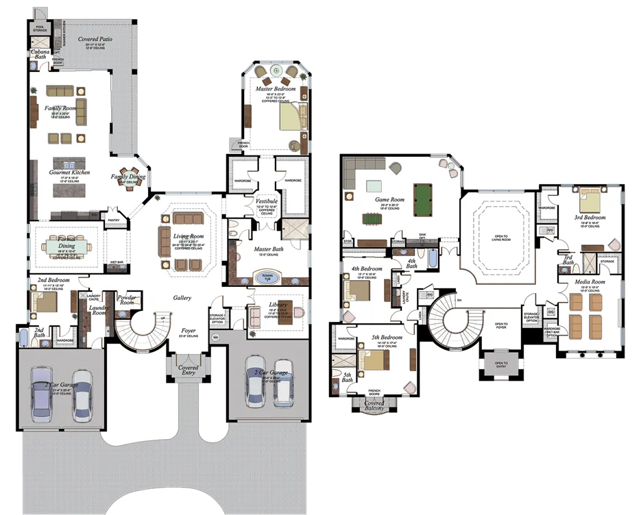 The Bridges Chantilly historical floor-plan drawing