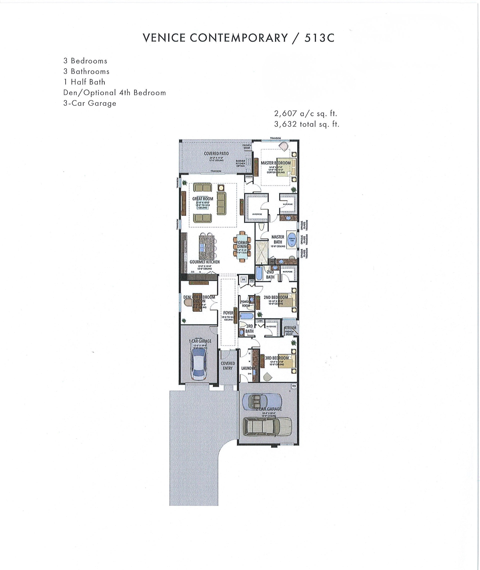 Boca Bridges Venice — Contemporary — historical plan sheet