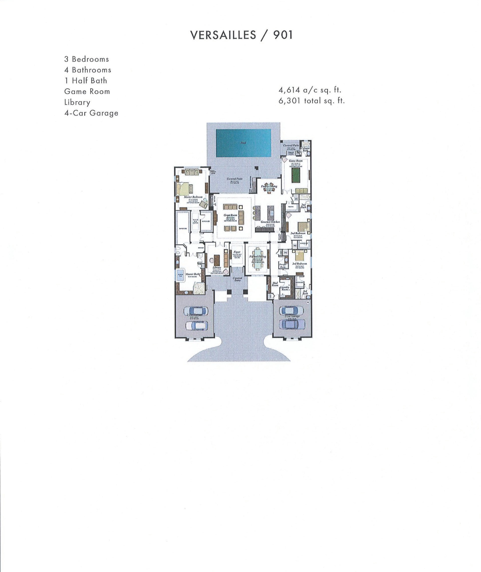 Boca Bridges Versailles — Mediterranean / Transitional — historical plan sheet