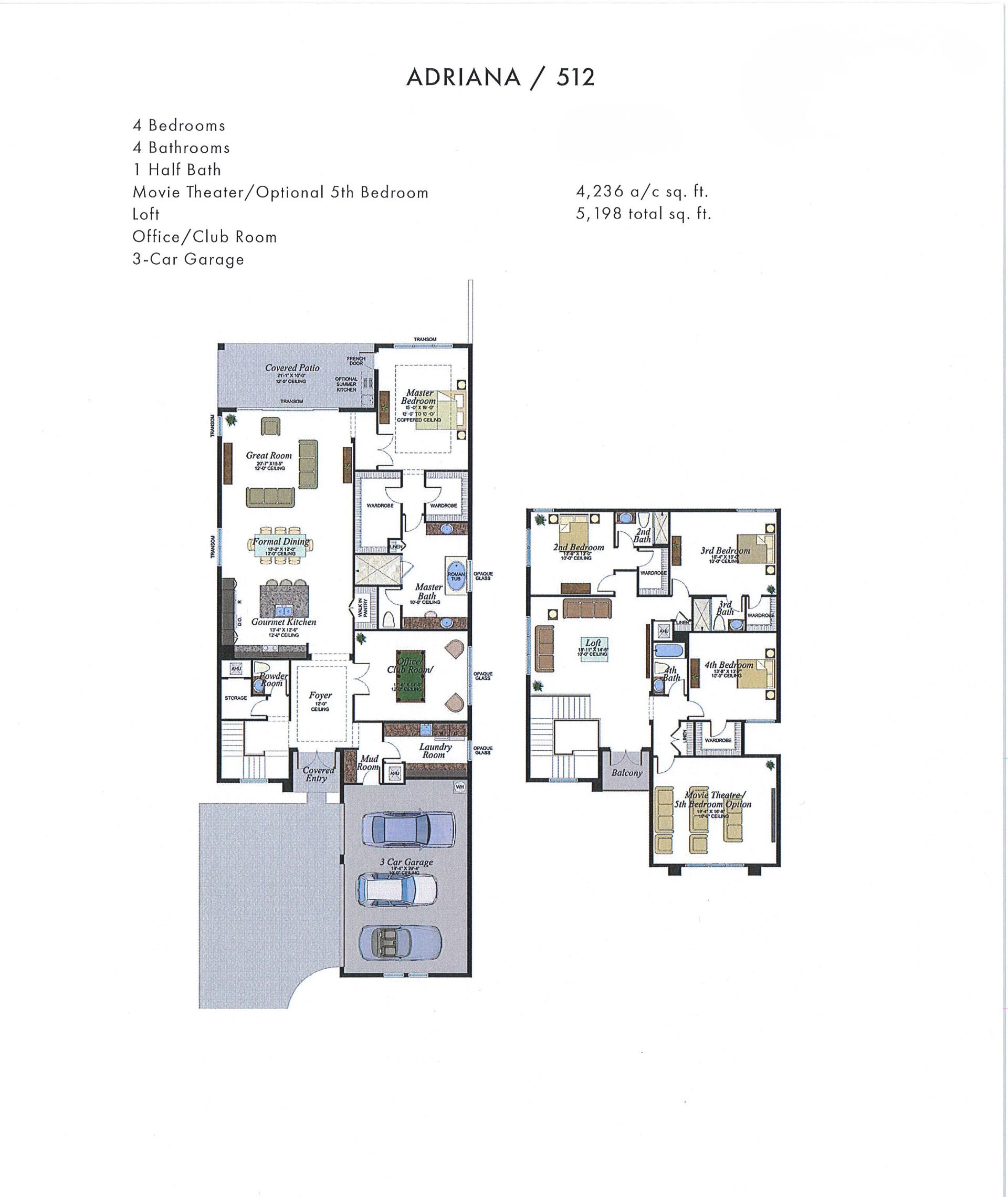 Boca Bridges Adriana — Mediterranean / Transitional — historical plan sheet