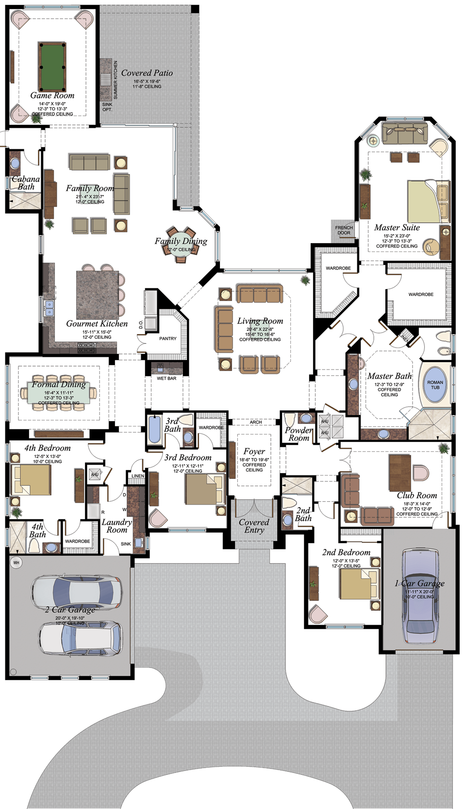 The Bridges Belvedere historical floor-plan drawing