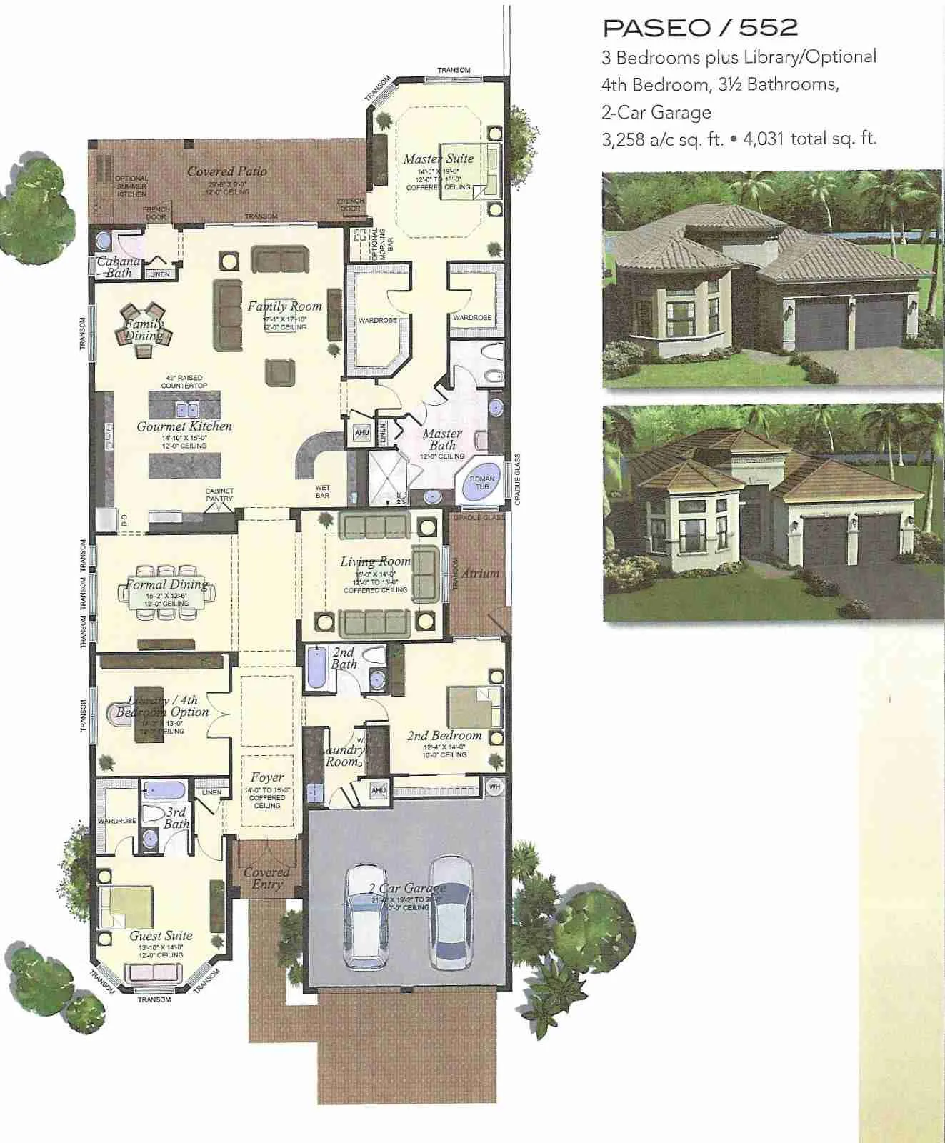 Seven Bridges Paseo historical floor-plan scan