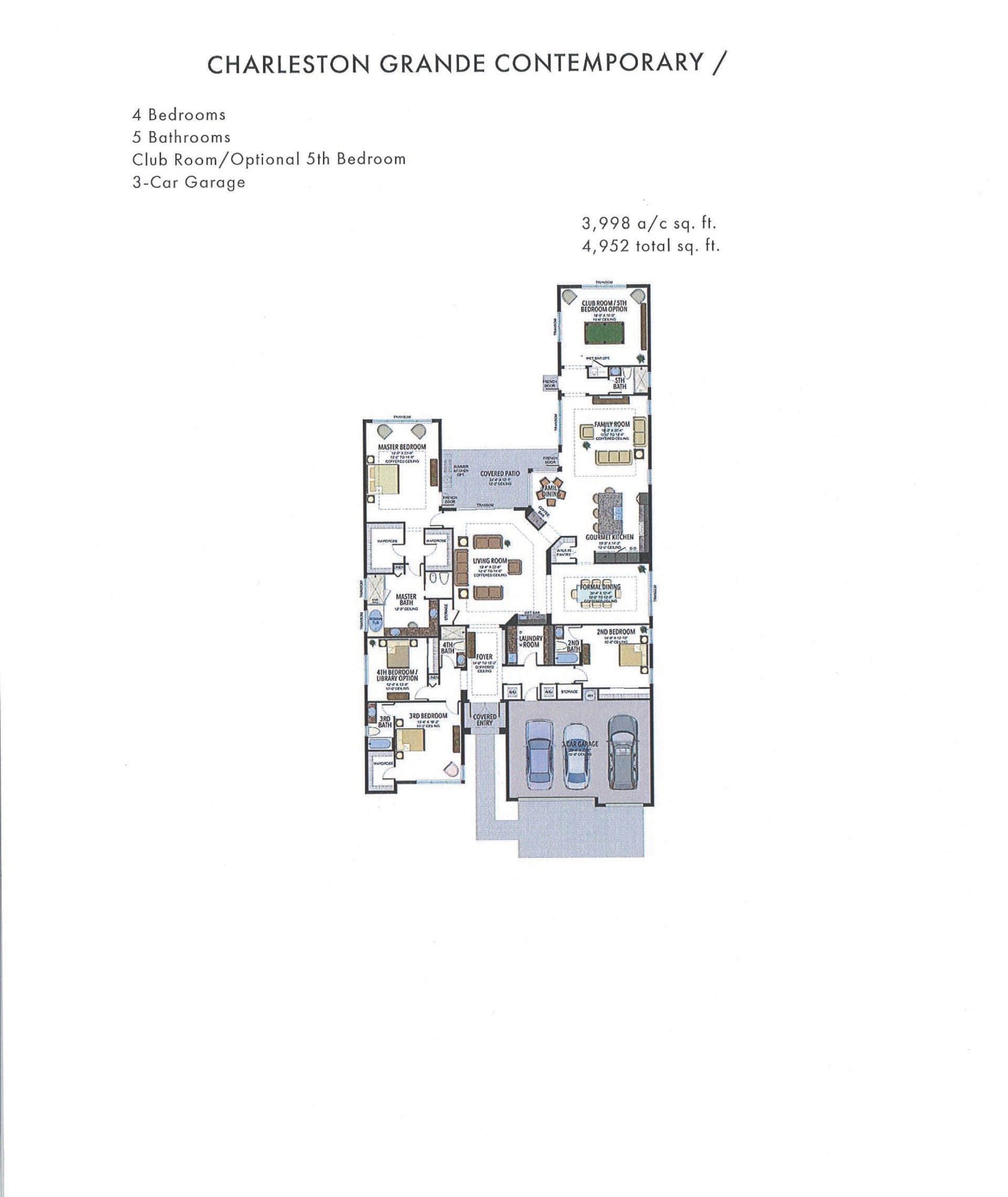 Boca Bridges Charleston Grande — Contemporary — historical plan sheet