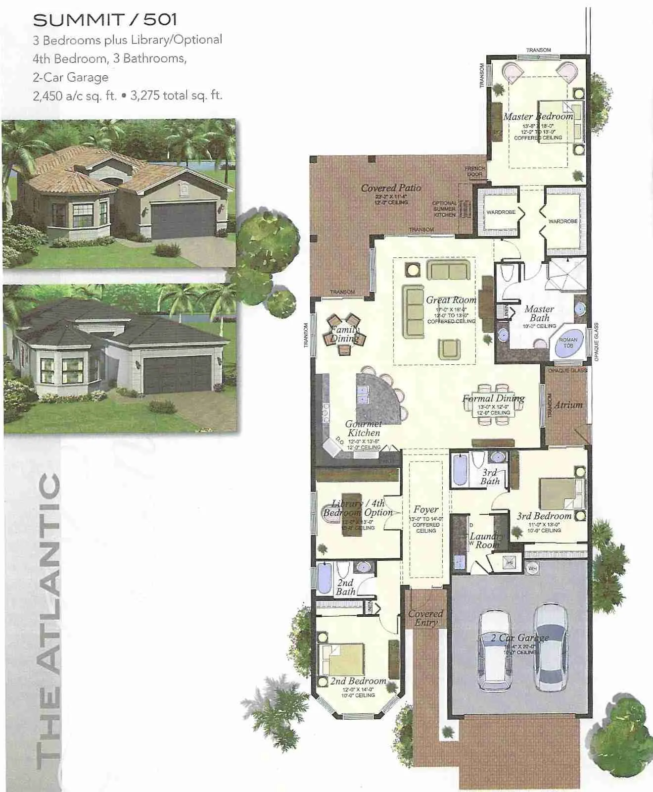 Seven Bridges Summit historical floor-plan scan