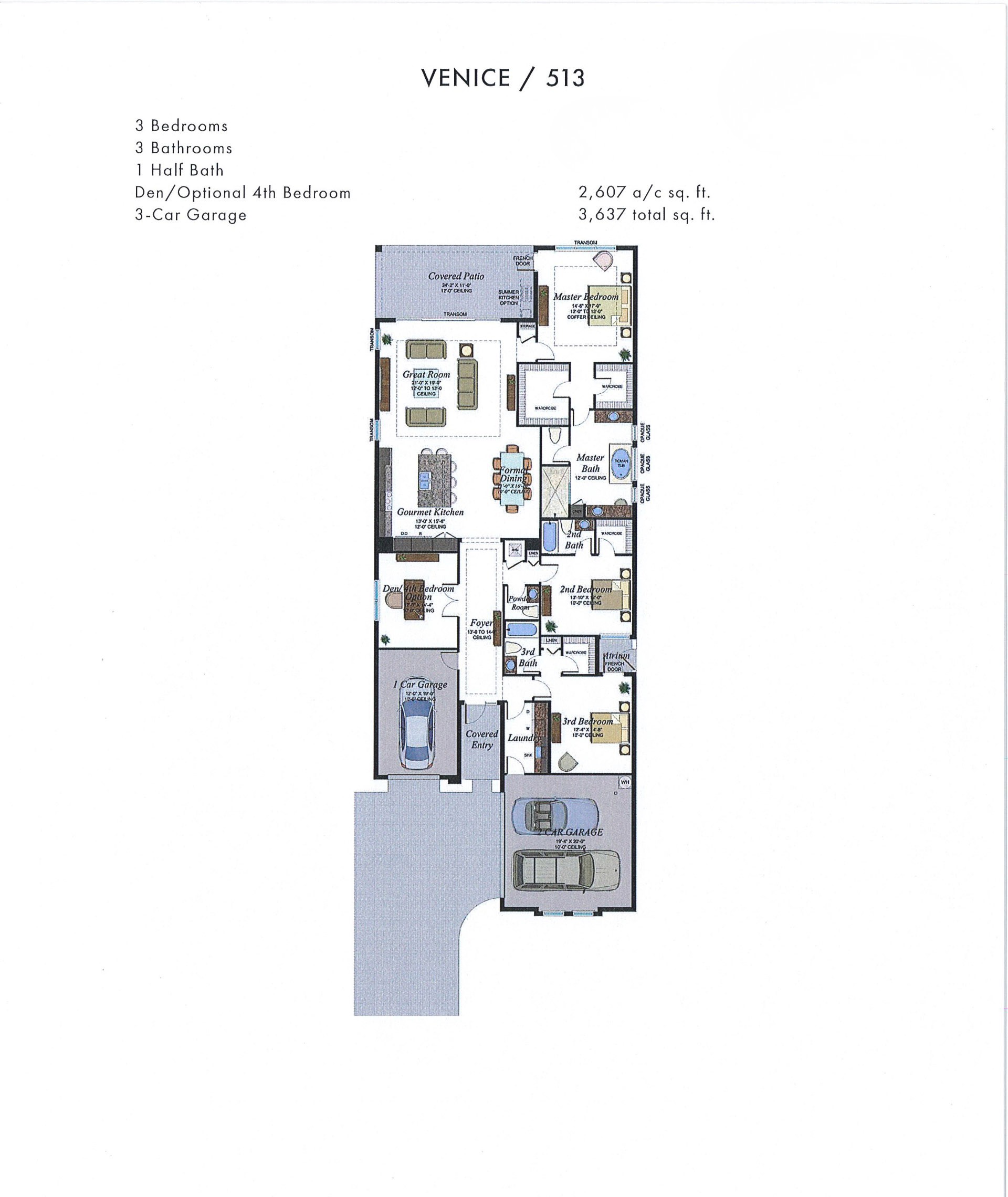Boca Bridges Venice — Mediterranean / Transitional — historical plan sheet