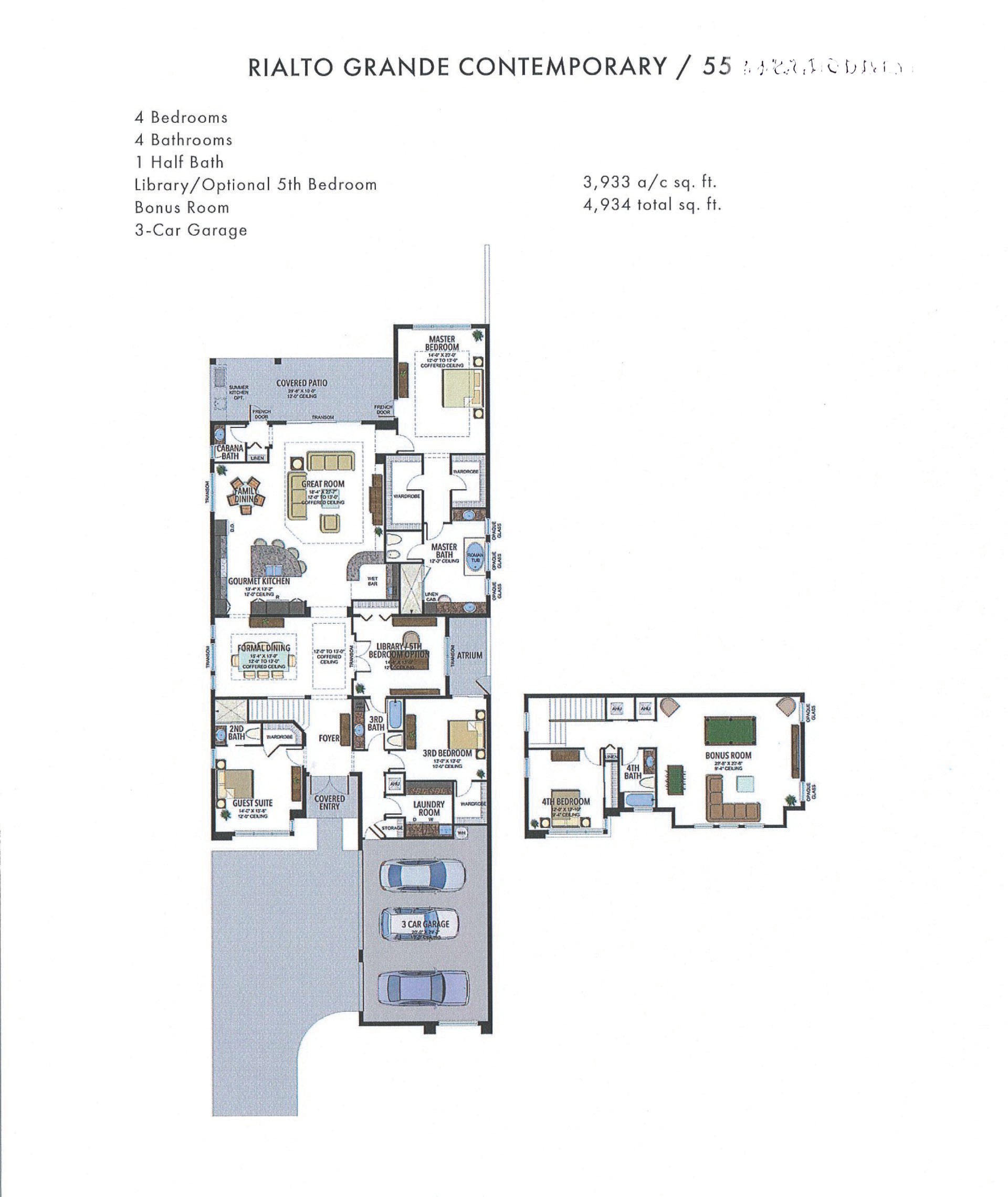 Boca Bridges Rialto Grande — Contemporary — historical plan sheet