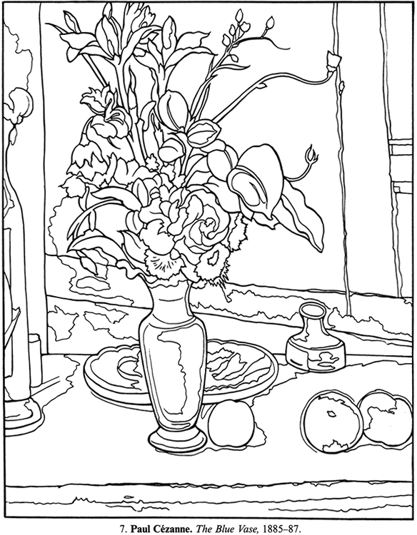 claude monet free coloring pages