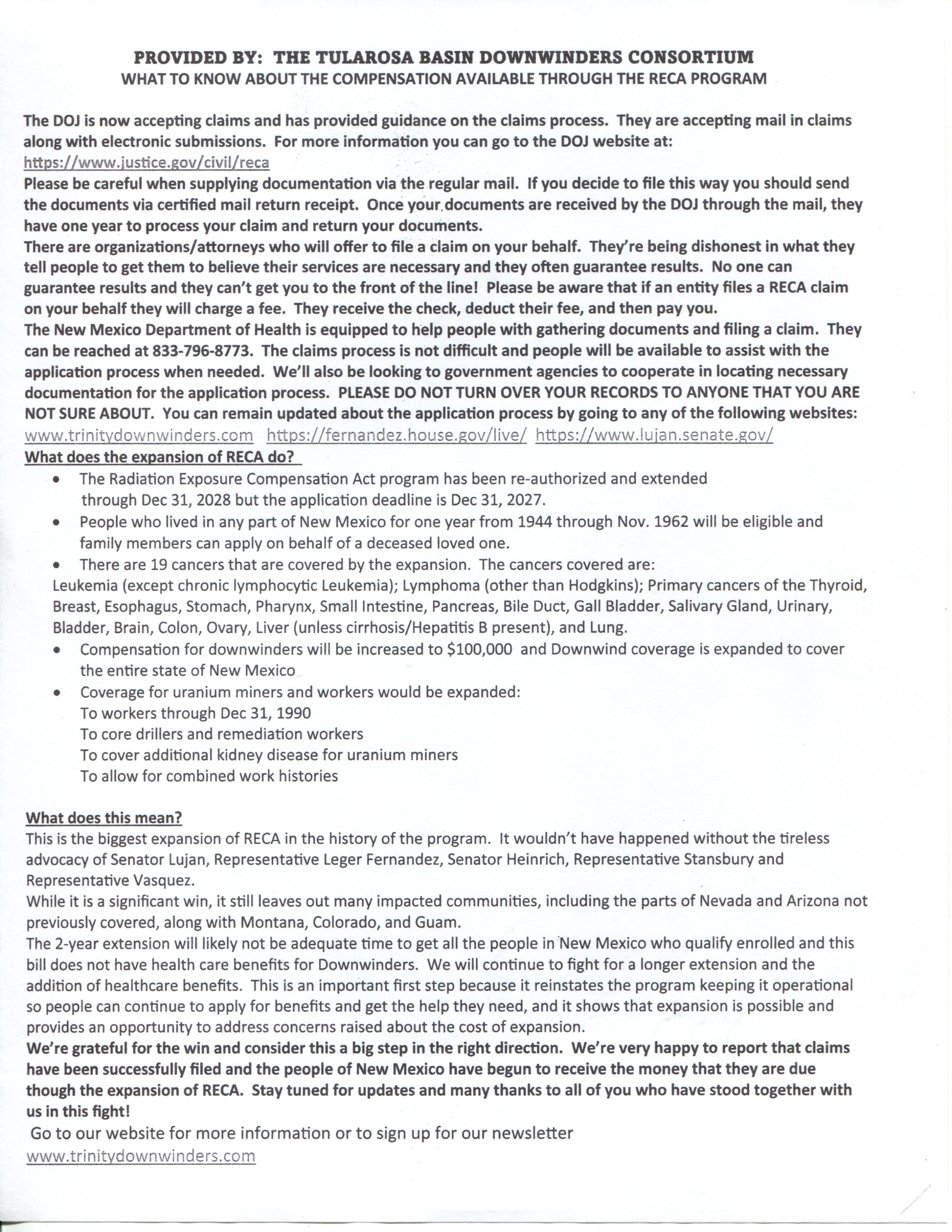 Downwinders Form.pdf Downwinders (Cancer)