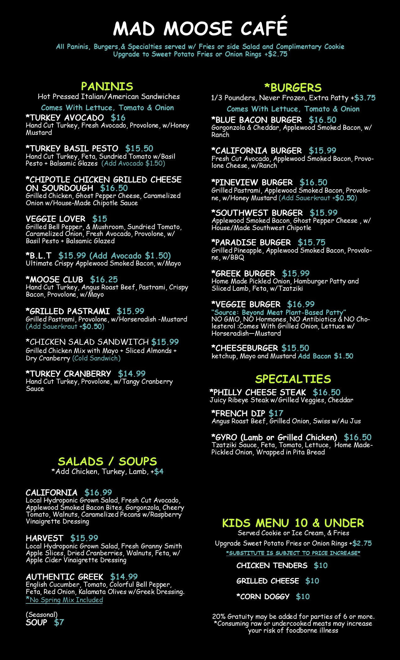 Download Menu
