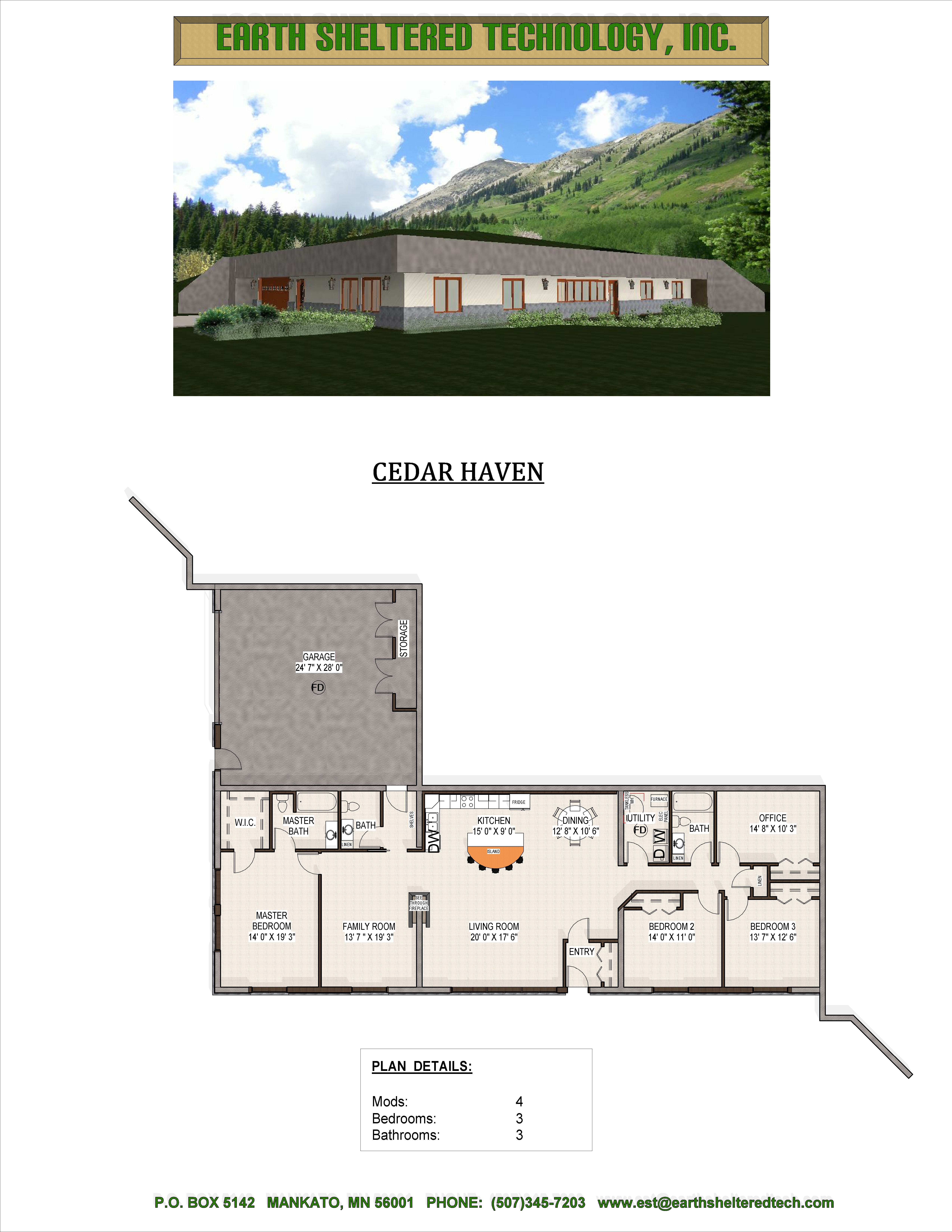 Earth Sheltered Home Plans
