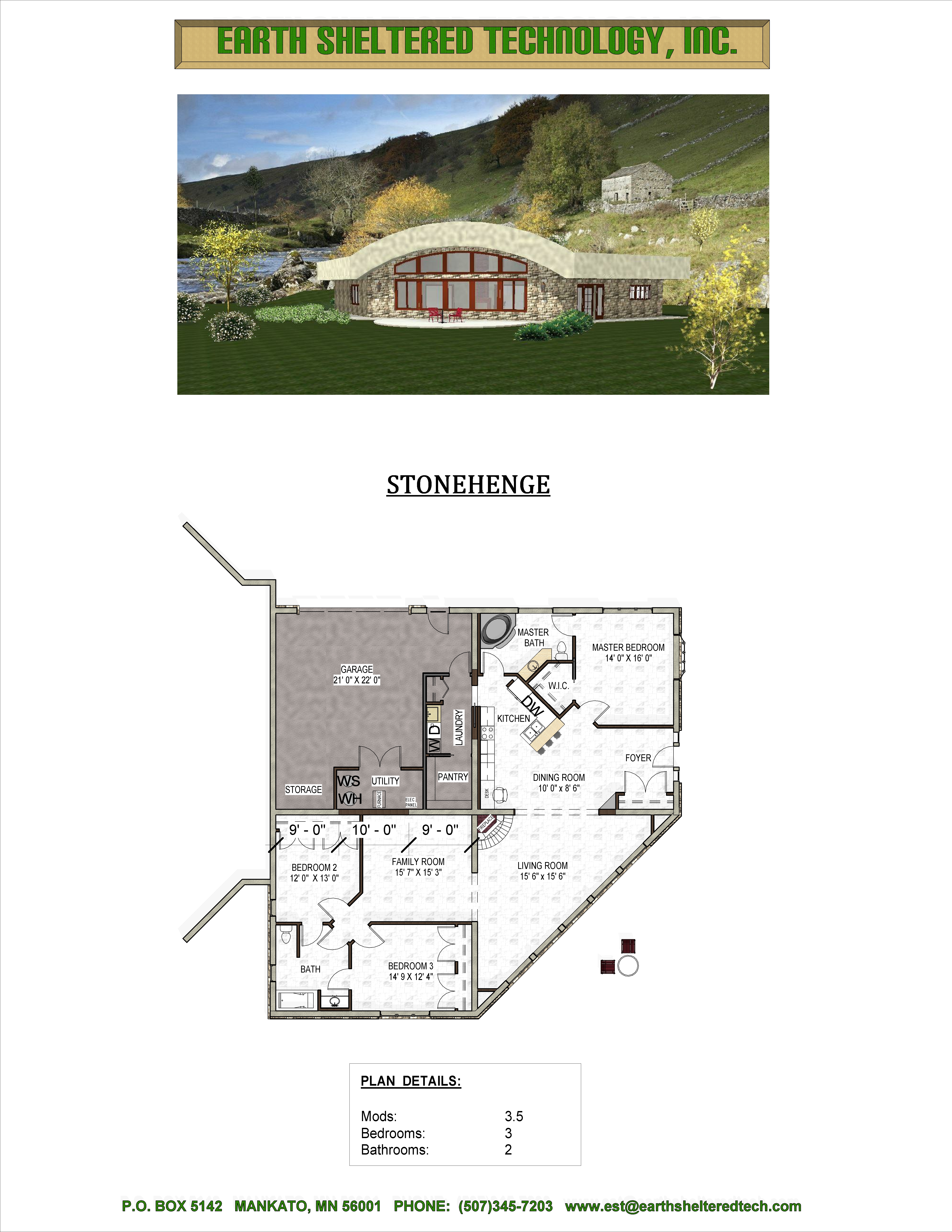 Earth Home Floor Plans Single Level Earth Sheltered Technology Earth