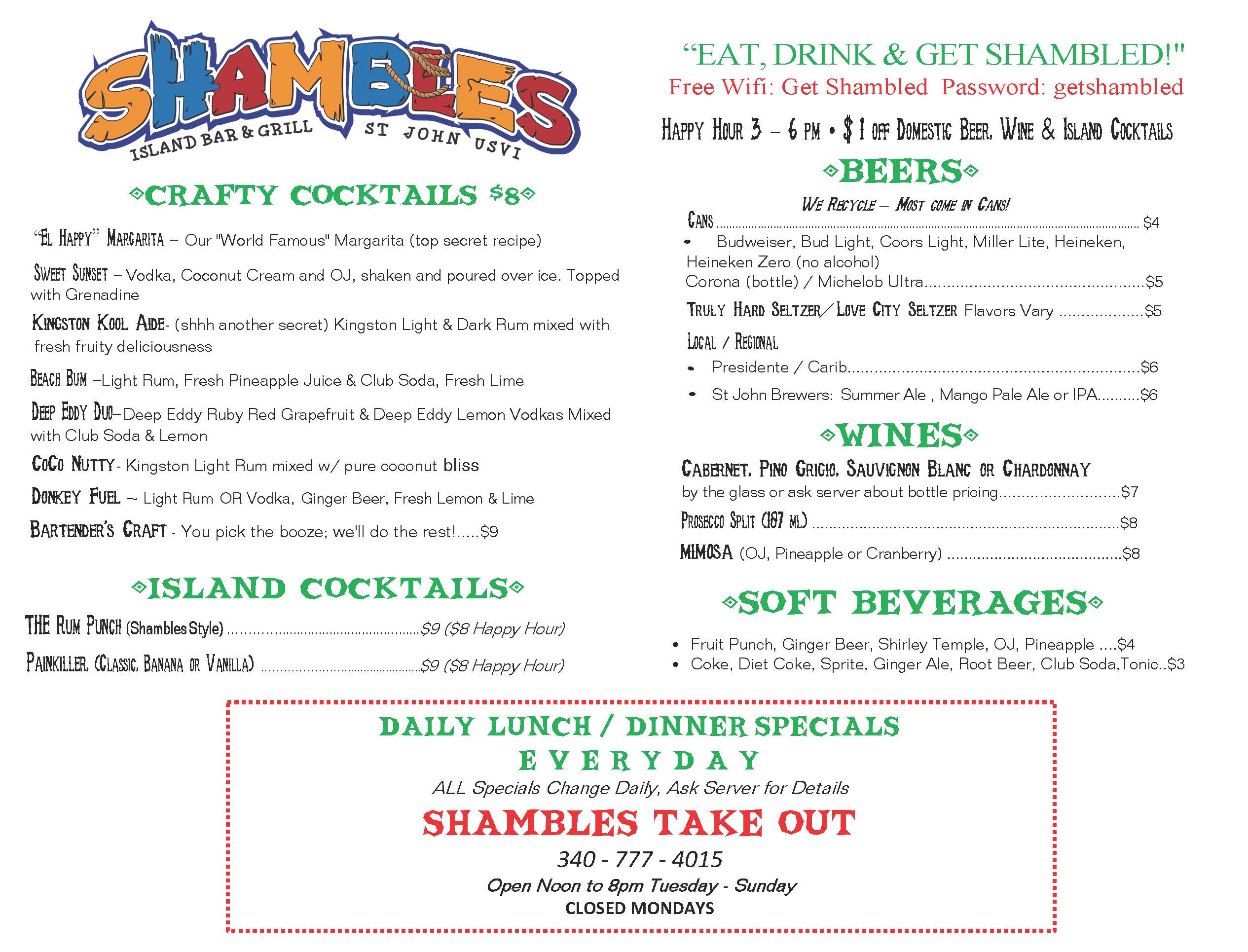 Shambles Bar & Grill - Restaurant - , St. John