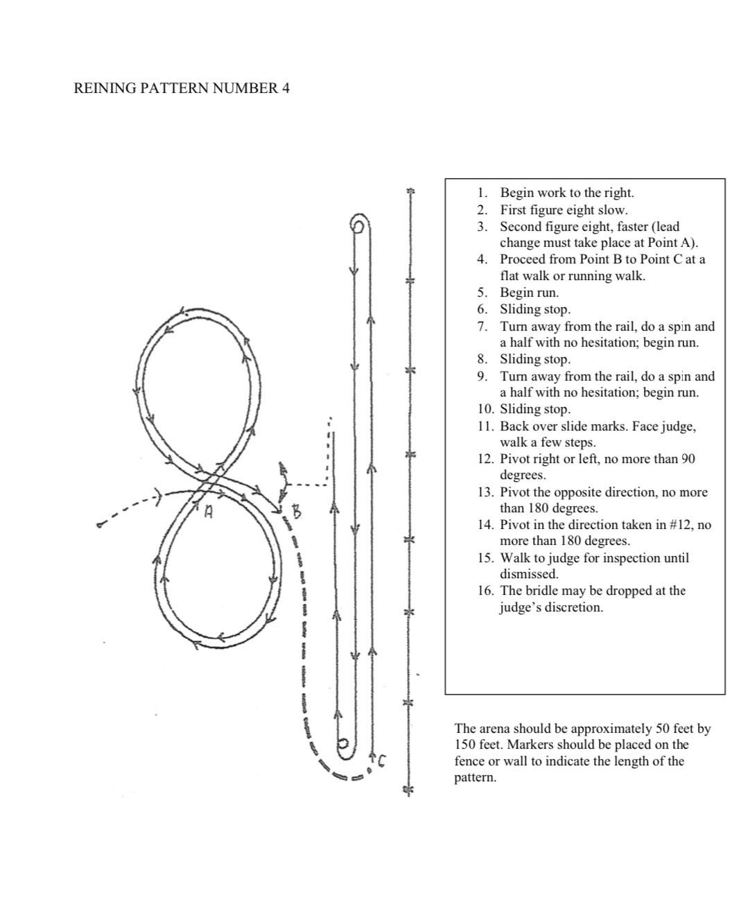 Basic Reigning Pattern Horse Shows and Events