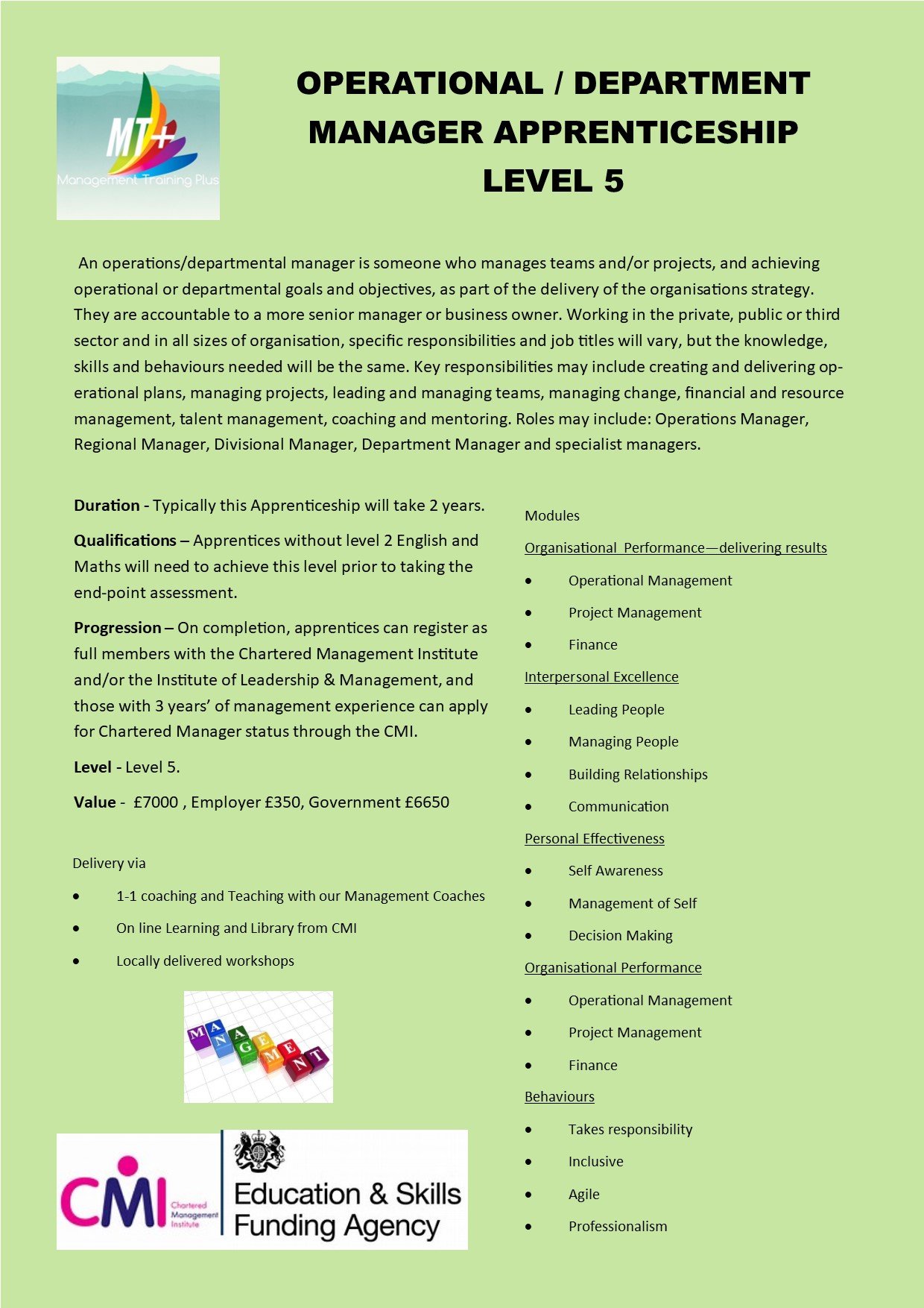 Management Training Plus