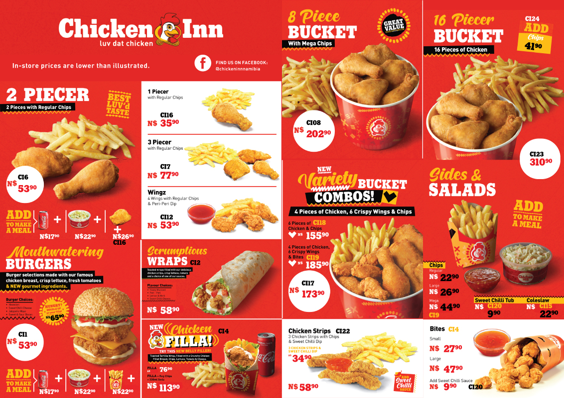 Windhoek Menus | Dial-A-Meal Namibia