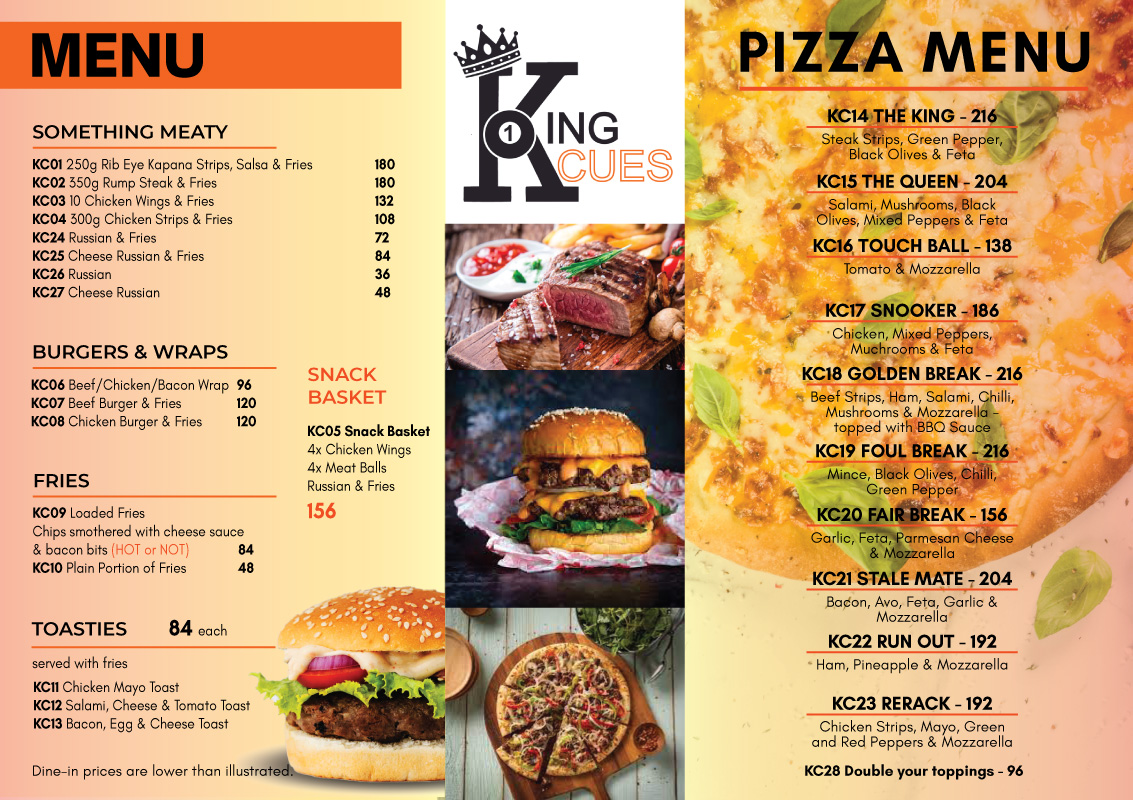 Windhoek Menus | Dial-A-Meal Namibia