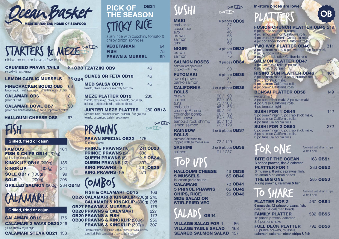 Windhoek Menus | Dial-A-Meal Namibia