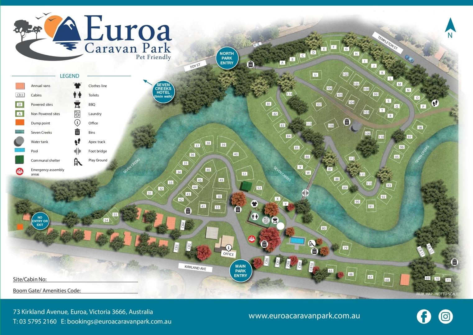 Euroa Map Euroa Caravan Park - Euroa Accommodation, Euroa Map